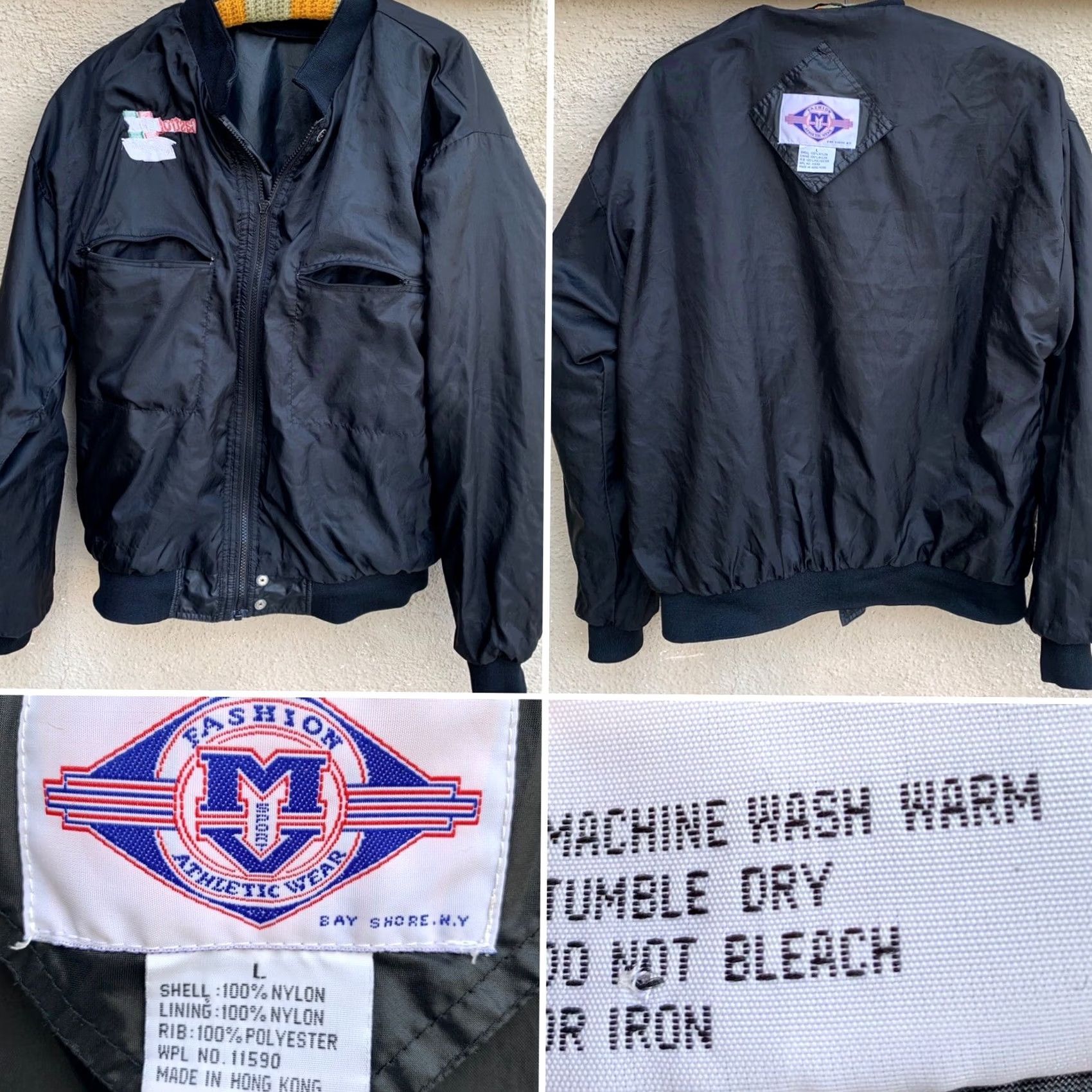 Vintage VINTAGE MV Sport Castrol GTX Racing Embroidered Jacket Nylon L Black Men Jacket Vintage 80s 90s Cars Retro Windbreaker Printed Pockets Size US L / EU 52-54 / 3 - 7 Thumbnail
