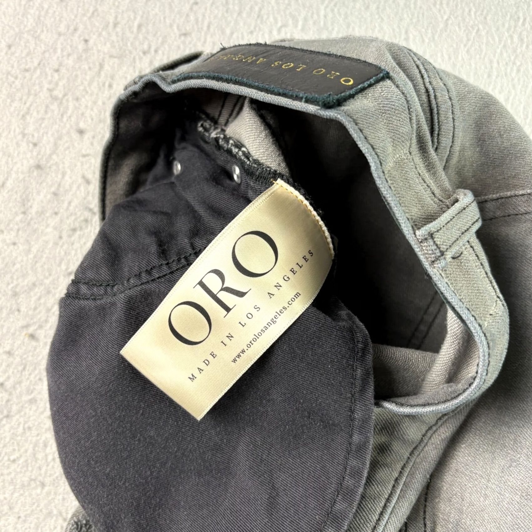 Denime Oro Jeans Mens Slim Gray Distressed Stretch Den​im 28 Regular Inseam 27 Grunge Skinny Style Type: Jeans Mens Size US 28 / EU 44 - 5 Thumbnail