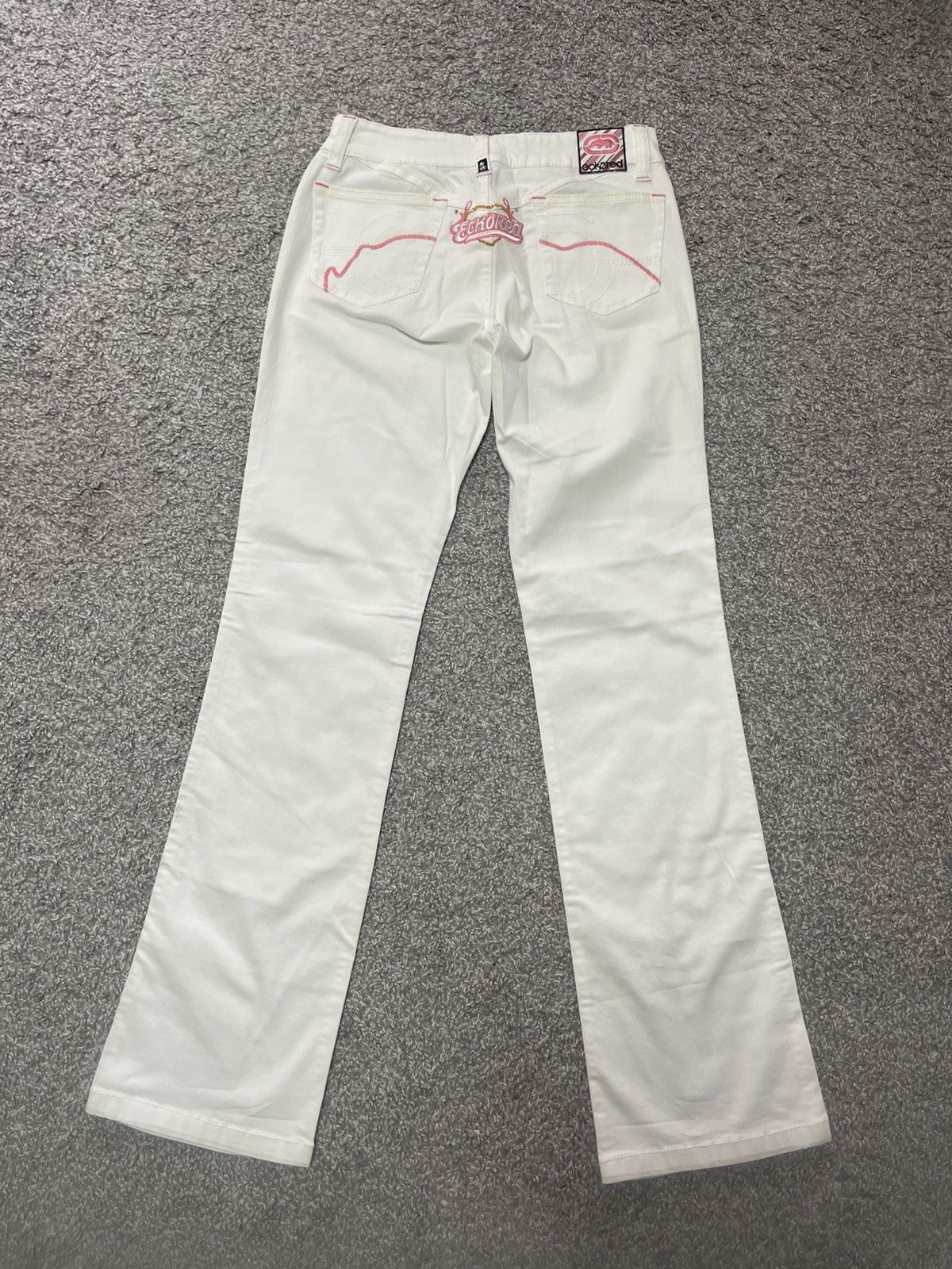Ecko Unltd. Ecko Red Y2k Flared White Jeans size 7 Size 27" / US 4 / IT 40 - 1 Thumbnail