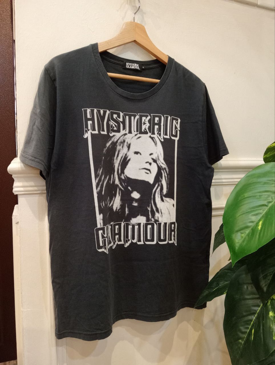 VTG HYSTERIC GLAMOUR CONTORT YOURSELF T-SHIRT - FADED BLACK