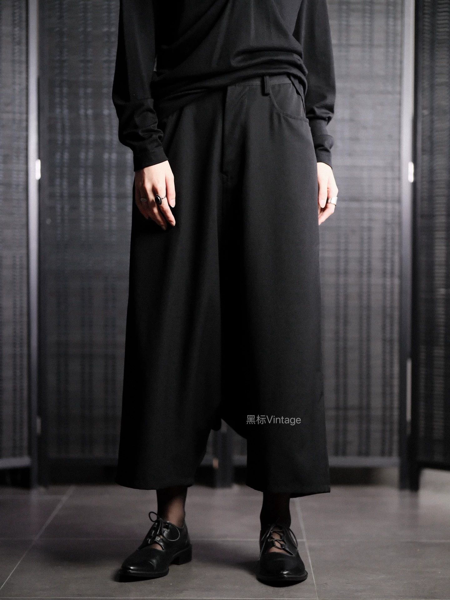 Yohji Yamamoto Yohji Yamamoto 22aw Vtg Wool Drawstr Wide Leg Wmn's Pnt Size 26" / US 2 / IT 38 - 3 Thumbnail