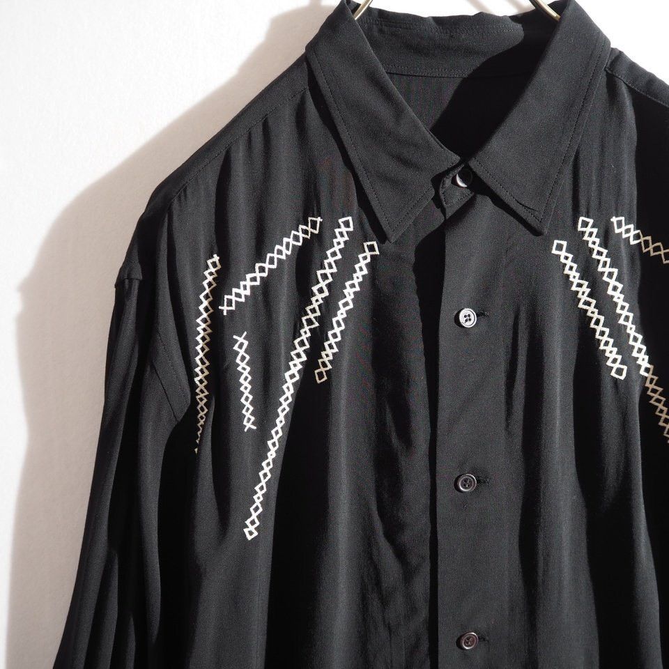 Yohji Yamamoto Yohji Yamamoto Pour Homme 21SS Embroidered Stitching Shirt Size US M / EU 48-50 / 2 - 15 Thumbnail