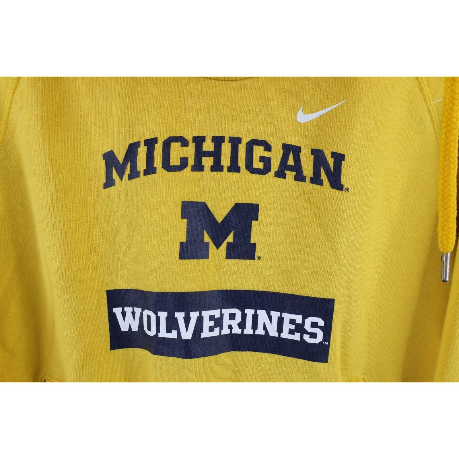 Nike Nike Distressed Spell Out University of Michigan Hoodie Size M / US 6-8 / IT 42-44 - 4 Thumbnail