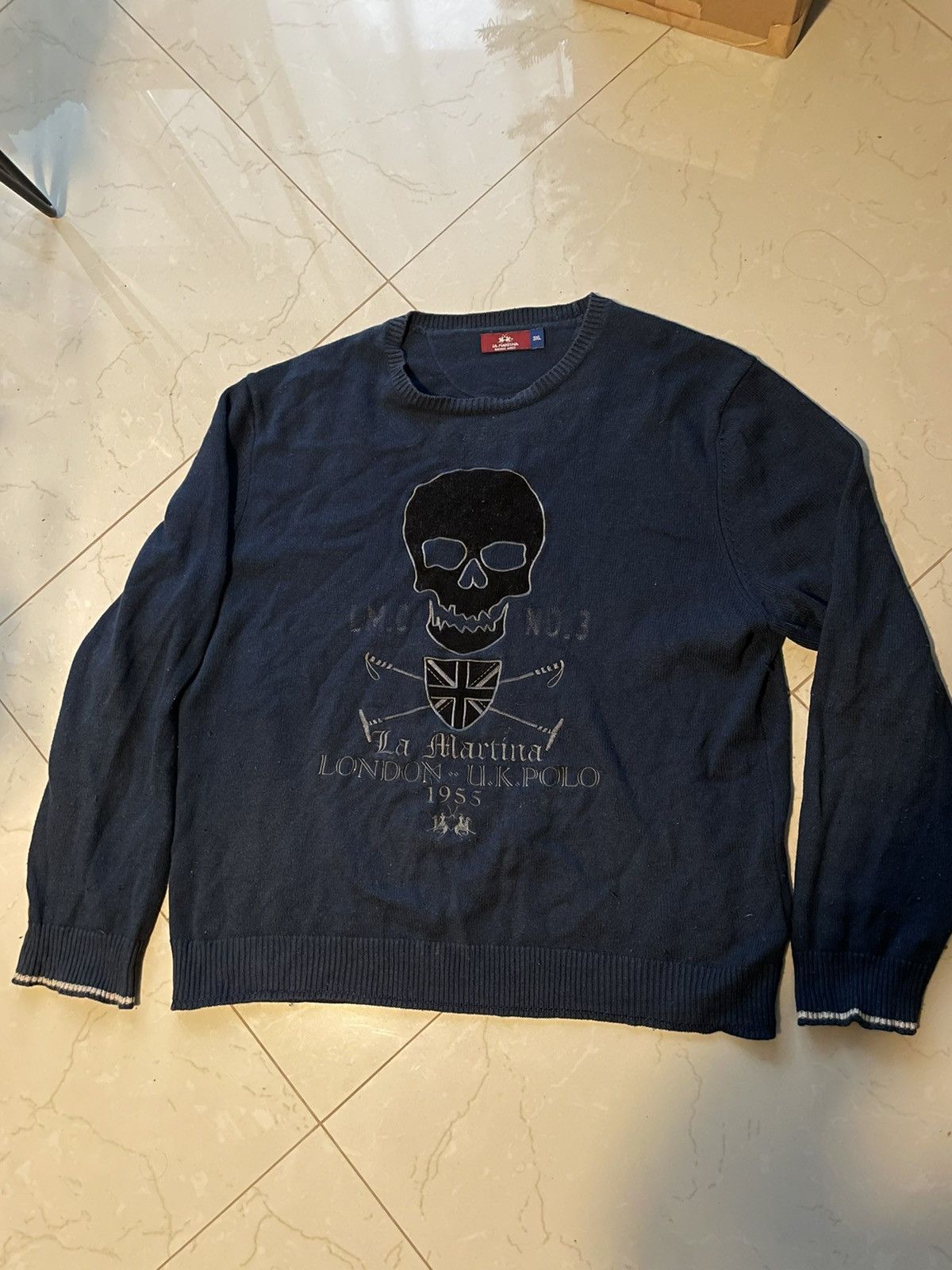 La Martina × Vintage Vintage streetwear y2k La Martina zip sweater size xxl skull Size US XXL / EU 58 / 5 - 1 Thumbnail