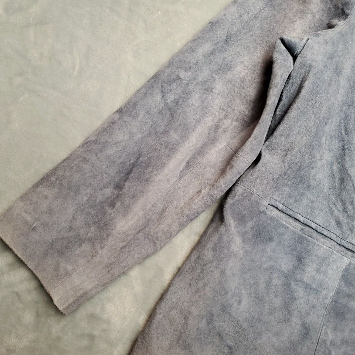 CO VINTAGE Denim Co Blazer Womens 1X Blue Suede Leather Jacket READ Denim Co Blazer Womens 1X Blue Suede Leather Jacket READ Size XL / US 12-14 / IT 48-50 - 4 Thumbnail