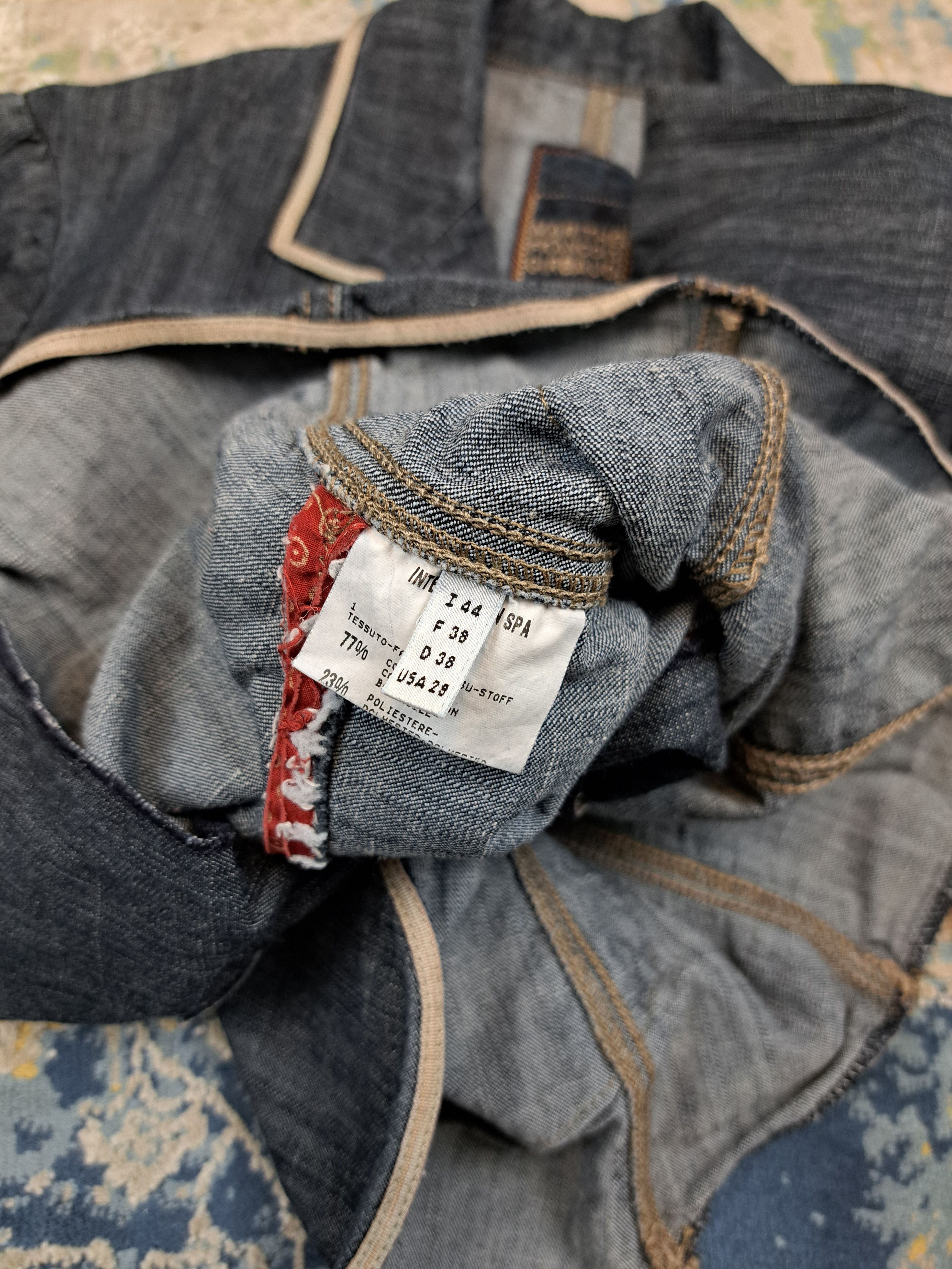 Marithe + Francois Girbaud Marithe Francois Girbaud Short Denim Blazer Jacket Archive Size M / US 6-8 / IT 42-44 - 8 Thumbnail