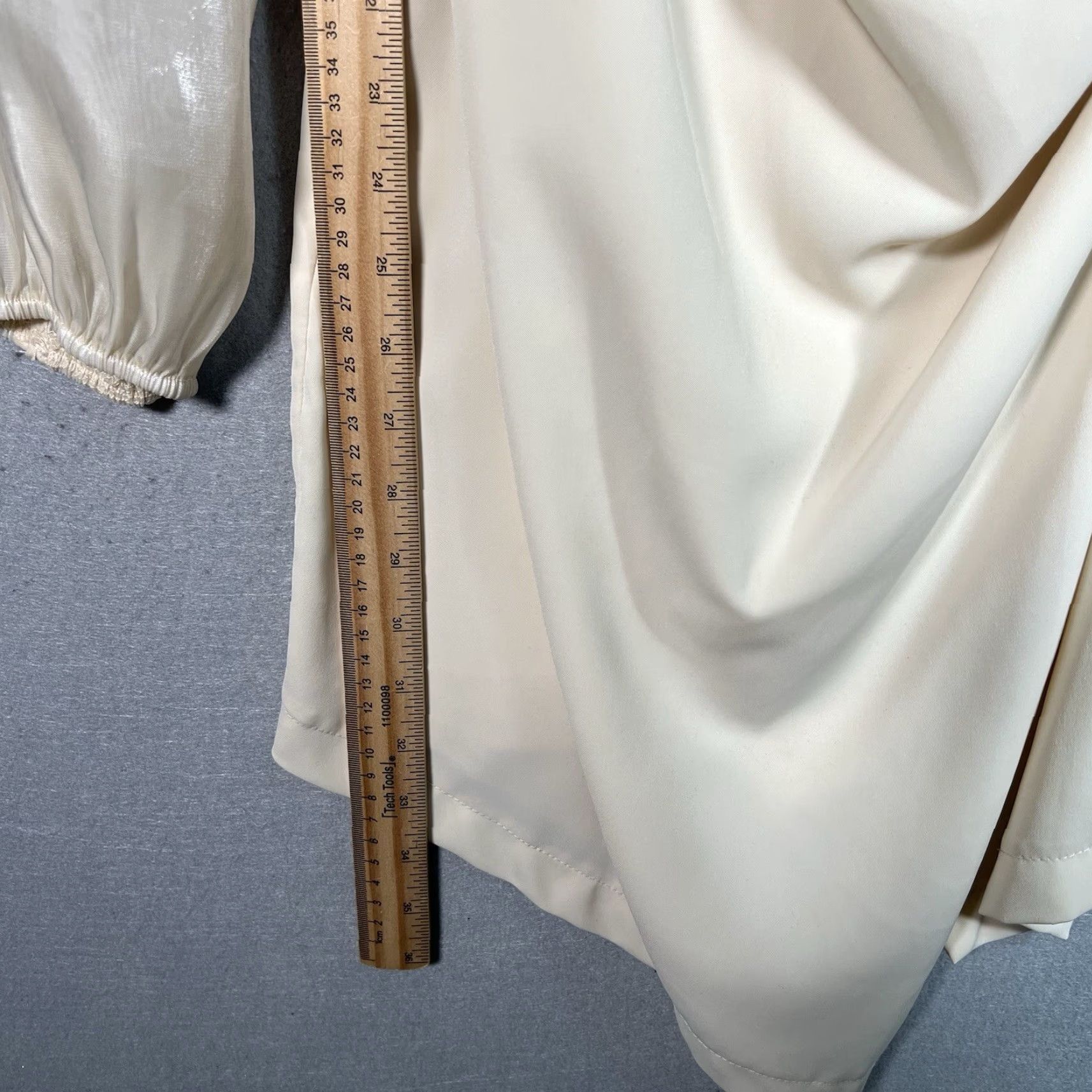 Vintage 4 Si3nna Dress Wedding Cream Wrap Short Ruched Sydney Ivory Size M Women Size M / US 6-8 / IT 42-44 - 3 Thumbnail