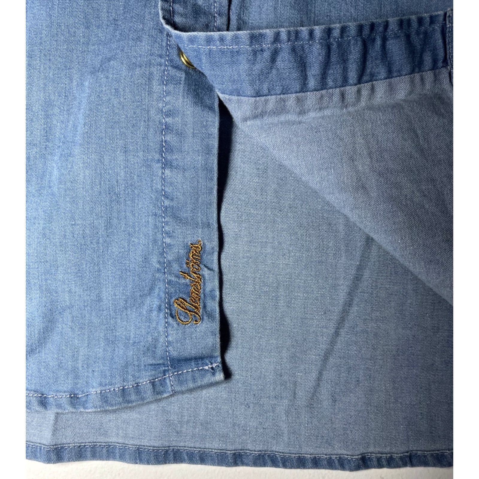 Vintage VINTAGE Stenstroms Denim Pearl Snap Western Shirt Mens L Blue Cotton Denim Pocket Buttons Western Theme Size US L / EU 52-54 / 3 - 6 Thumbnail