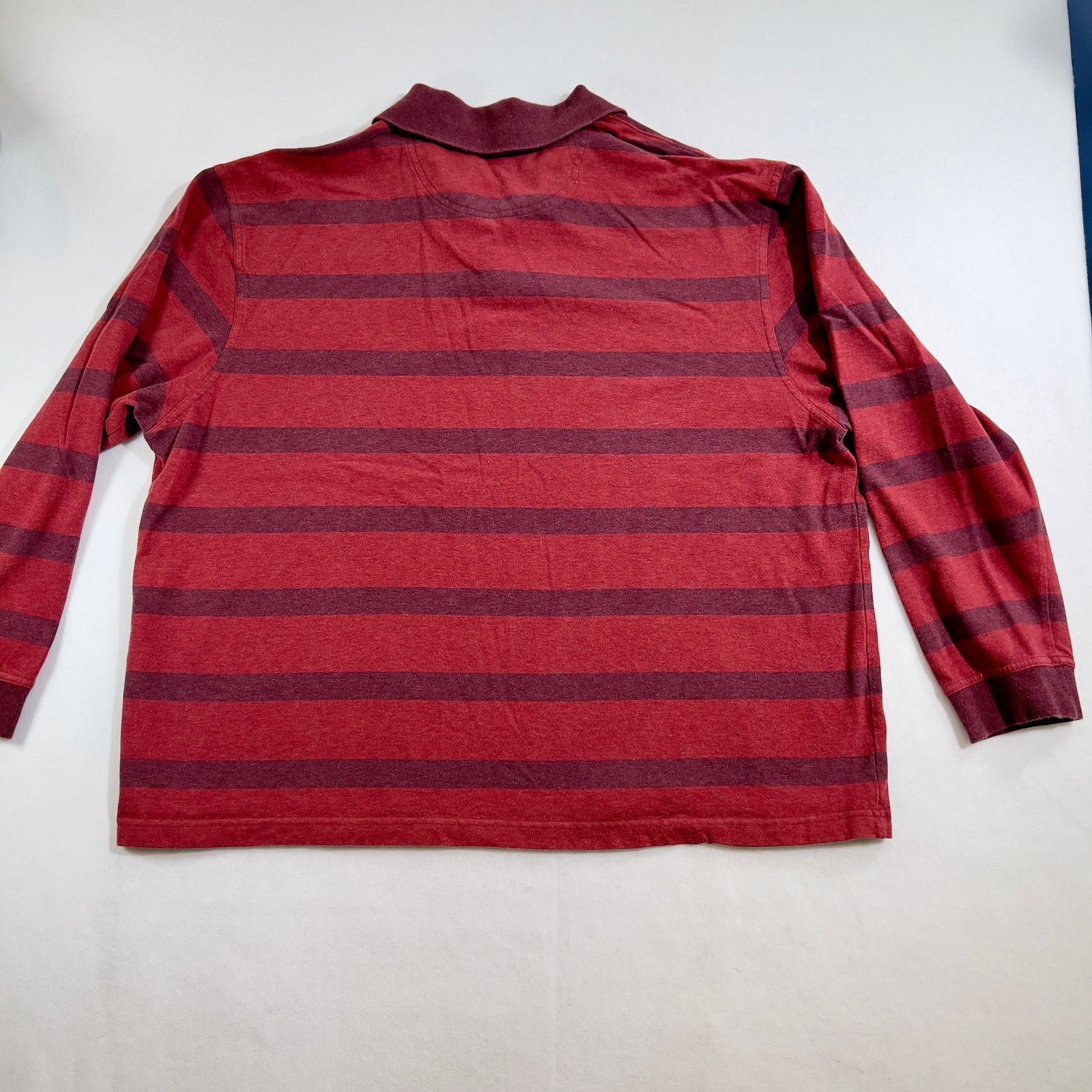St. Johns Bay Polo St. John's Bay XL Sueded Jersey Striped 2-Button Henley Size US XL / EU 56 / 4 - 3 Thumbnail
