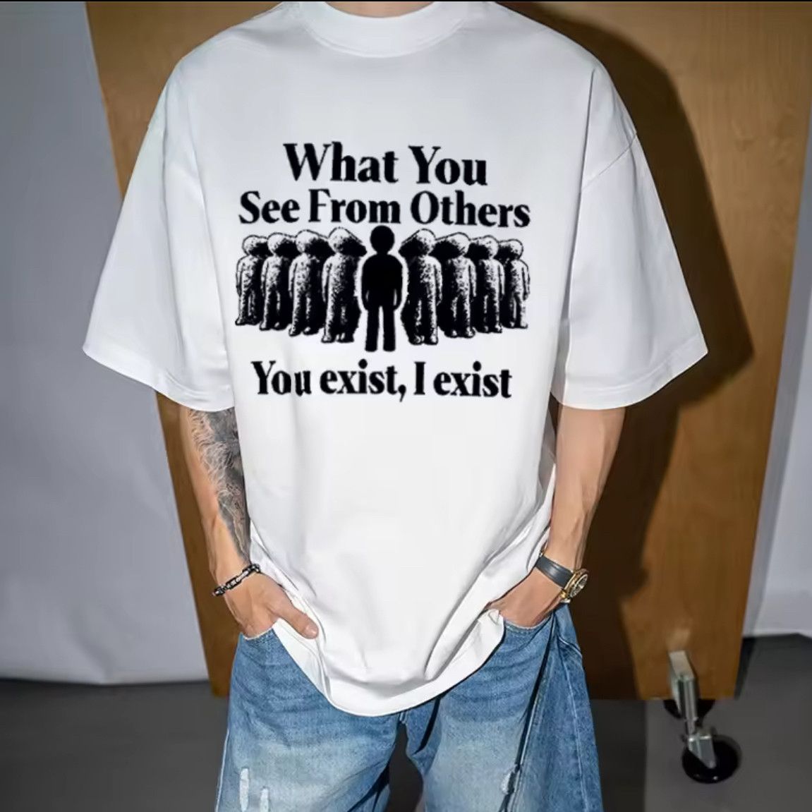 Japanese Brand Streetwear Y2K Vintage Swag Qoute Print Washed T-Shirt Punk Size US XXL / EU 58 / 5 - 1 Thumbnail