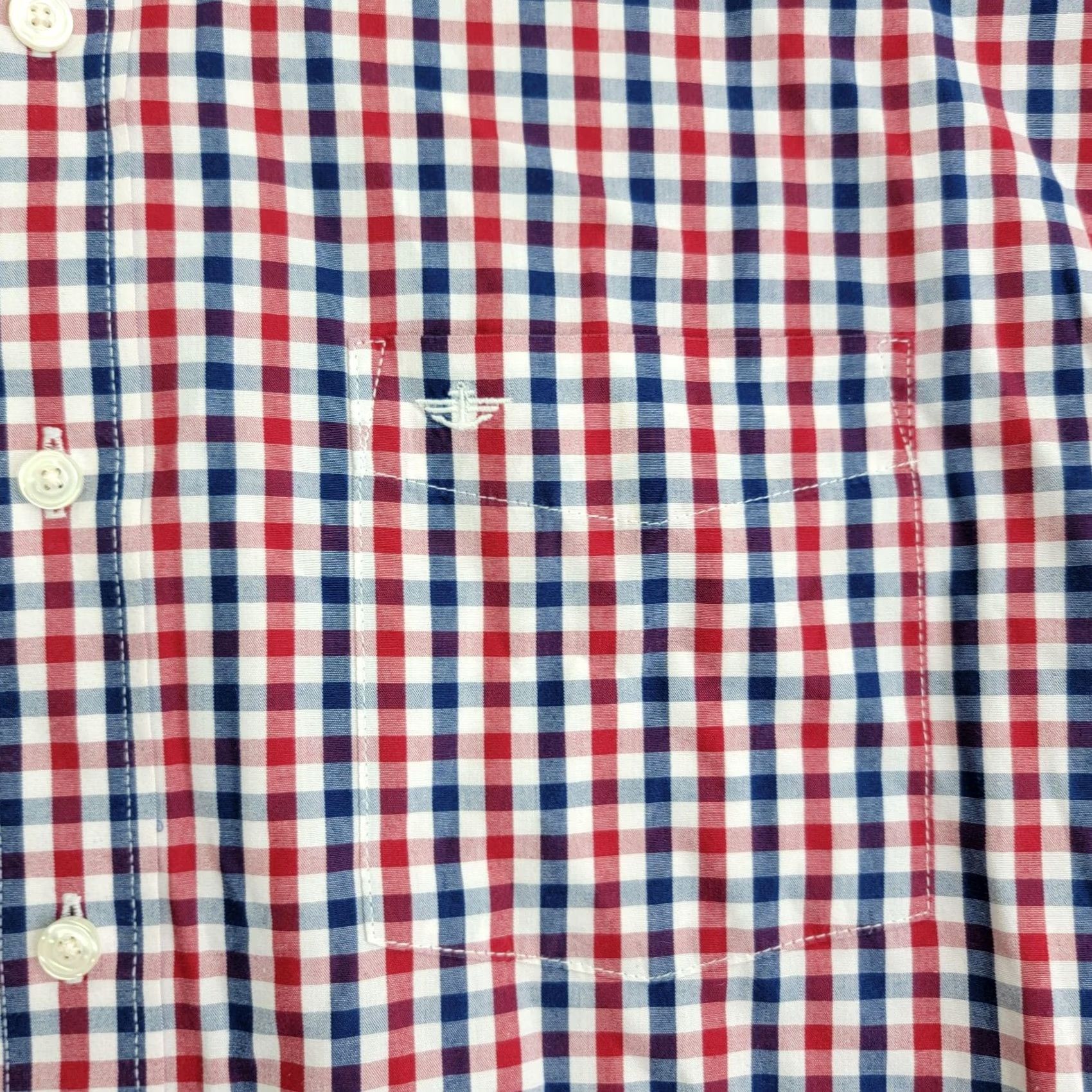 Dockers VINTAGE Dockers Shirt Mens XL Red Blue Gingham Check Button Down Long Sleeve Casual Size US XL / EU 56 / 4 - 3 Thumbnail