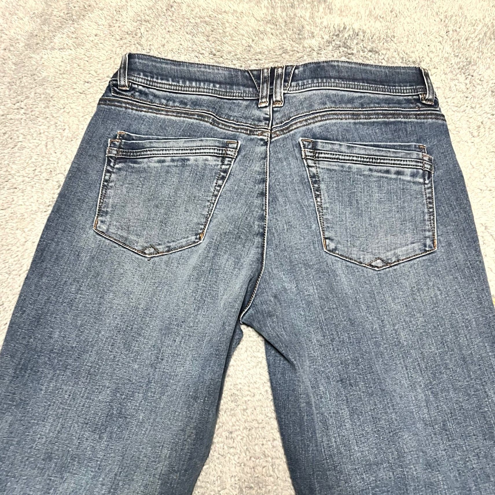 Vintage Democracy Jeans Womens 12 Ab Solution Skinny Ankle High Rise Blue (34x28.5) Size 34" / US 12 / IT 48 - 3 Thumbnail