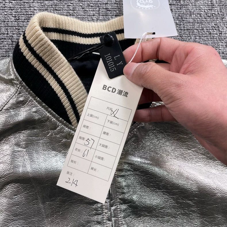 Saint Laurent Paris Saint Laurent Paris Silver Saint Laurent Bomber Jacket in Size US XL / EU 56 / 4 - 5 Thumbnail