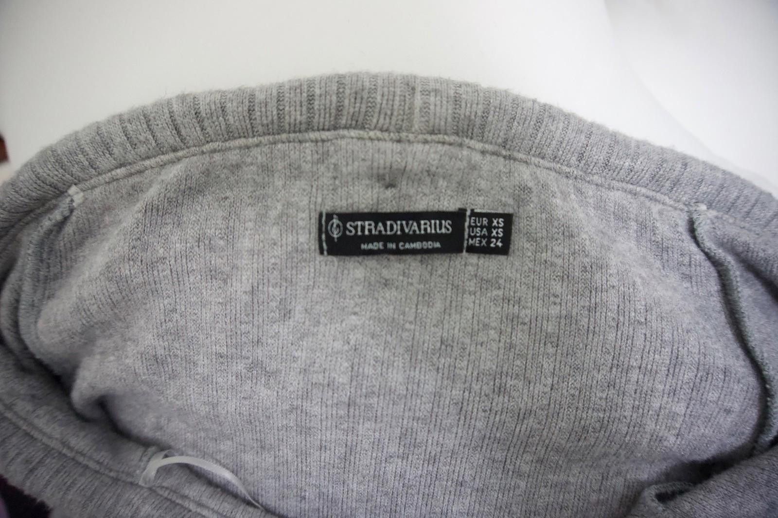Other STRADIVARIUS Bardot Top in Grey (X-SMALL) Size XS / US 0-2 / IT 36-38 - 5 Thumbnail