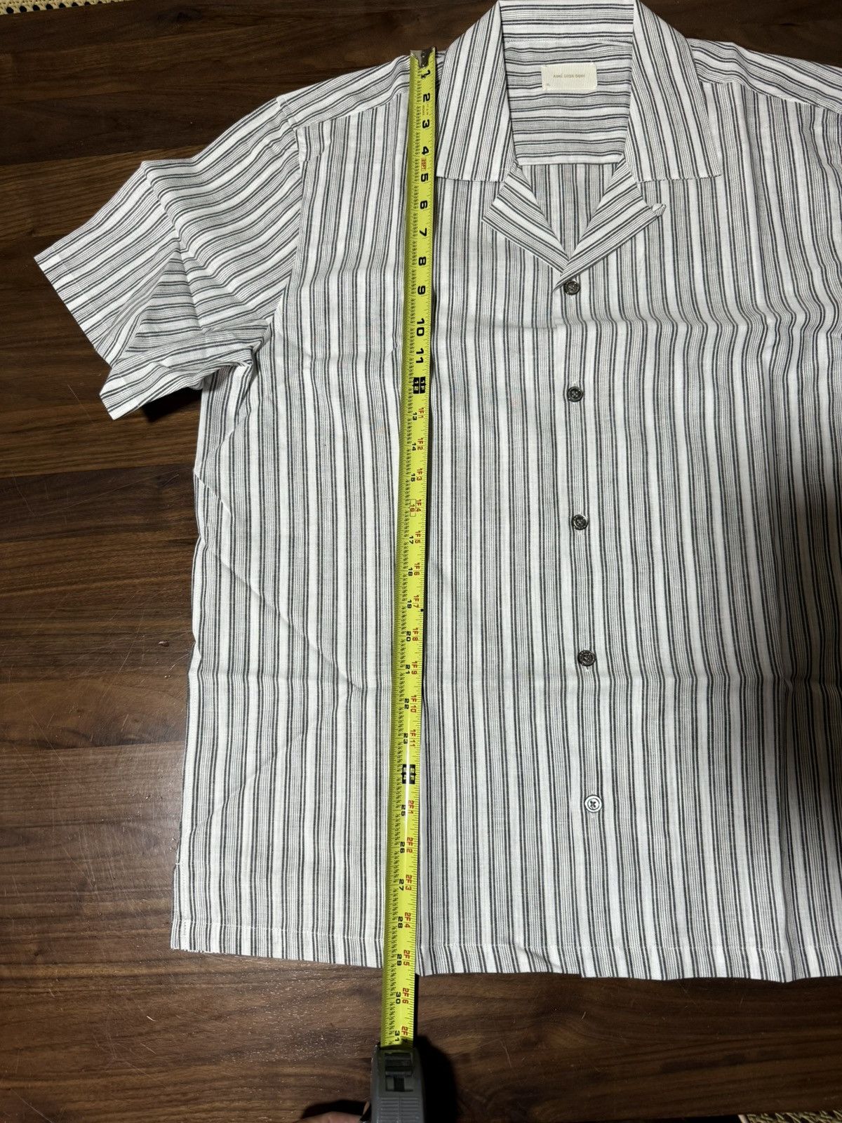 Aime Leon Dore Aime Leon Dore ALD Striped Leisure Shirt Black White Size XL Size US XL / EU 56 / 4 - 4 Thumbnail