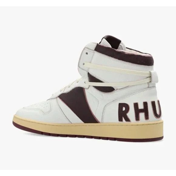 Rhude Rhude Rhecess-Hi Sneakers 7 Men's White Maroon Sneakers New Size US 7 / EU 40 - 13 Thumbnail