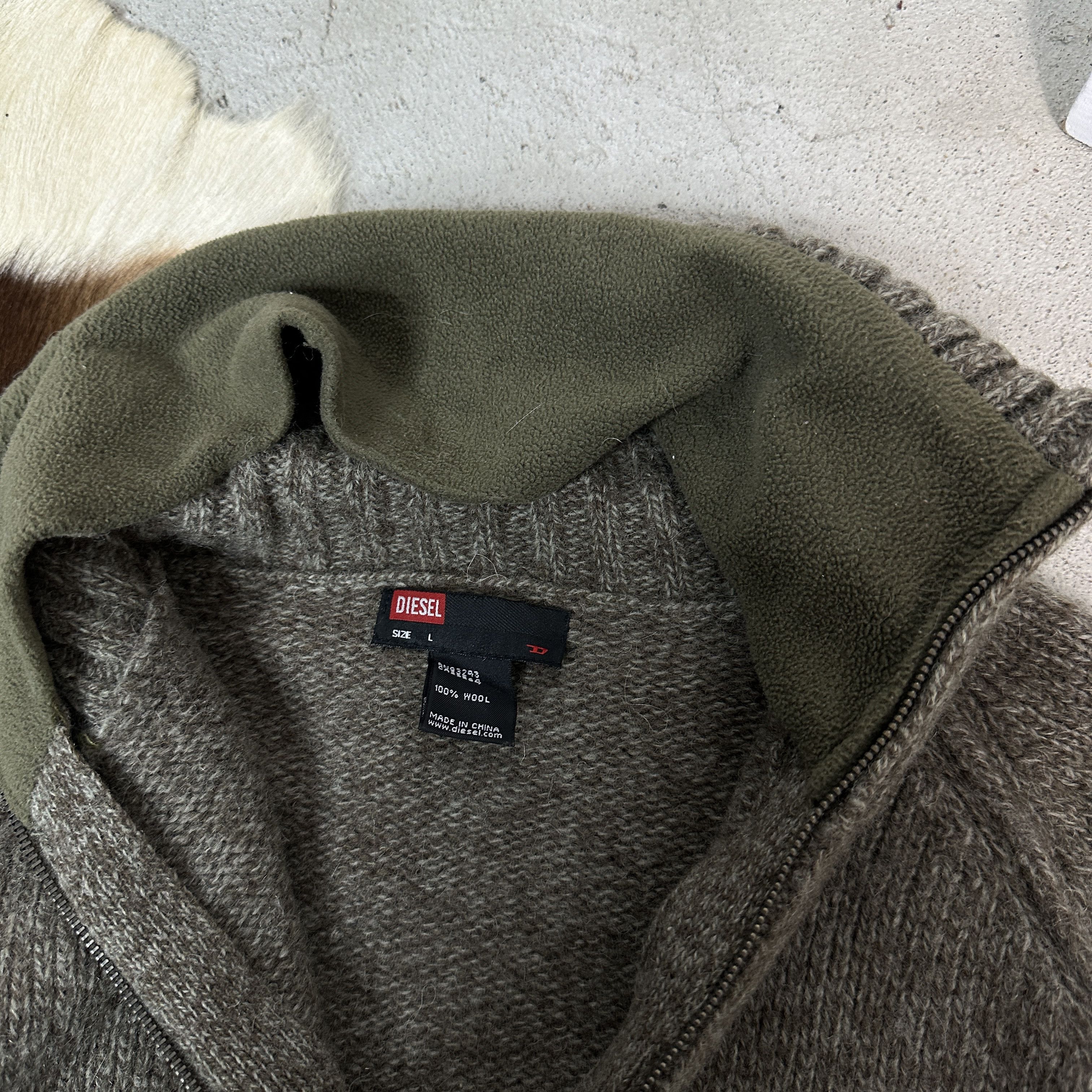 Diesel Diesel Zip Sweater Vintage Size US L / EU 52-54 / 3 - 4 Thumbnail
