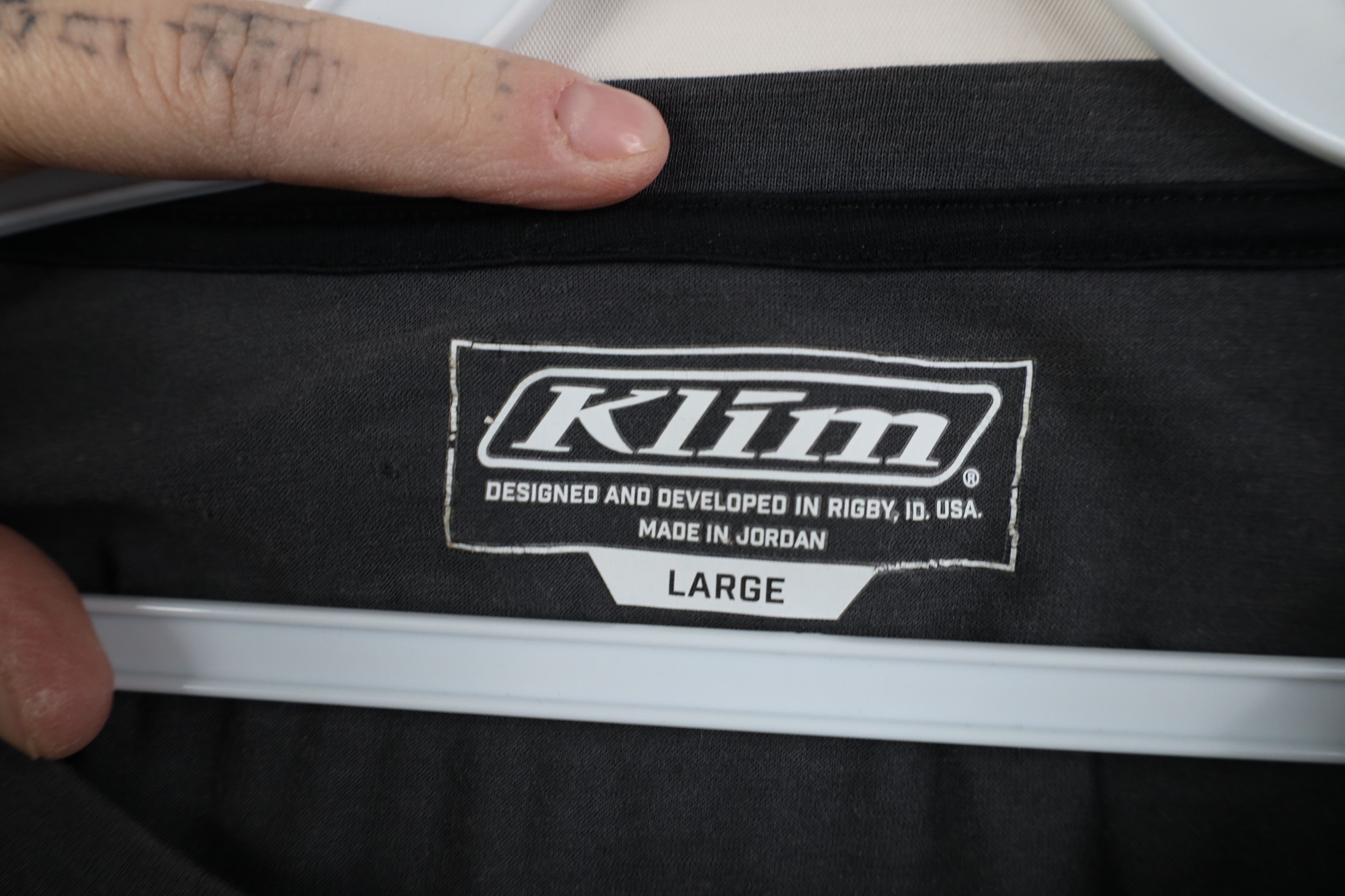 Vintage Klim Racing Teton Merino Wool Knit Long Sleeve T-Shirt Gray Size US L / EU 52-54 / 3 - 9 Thumbnail