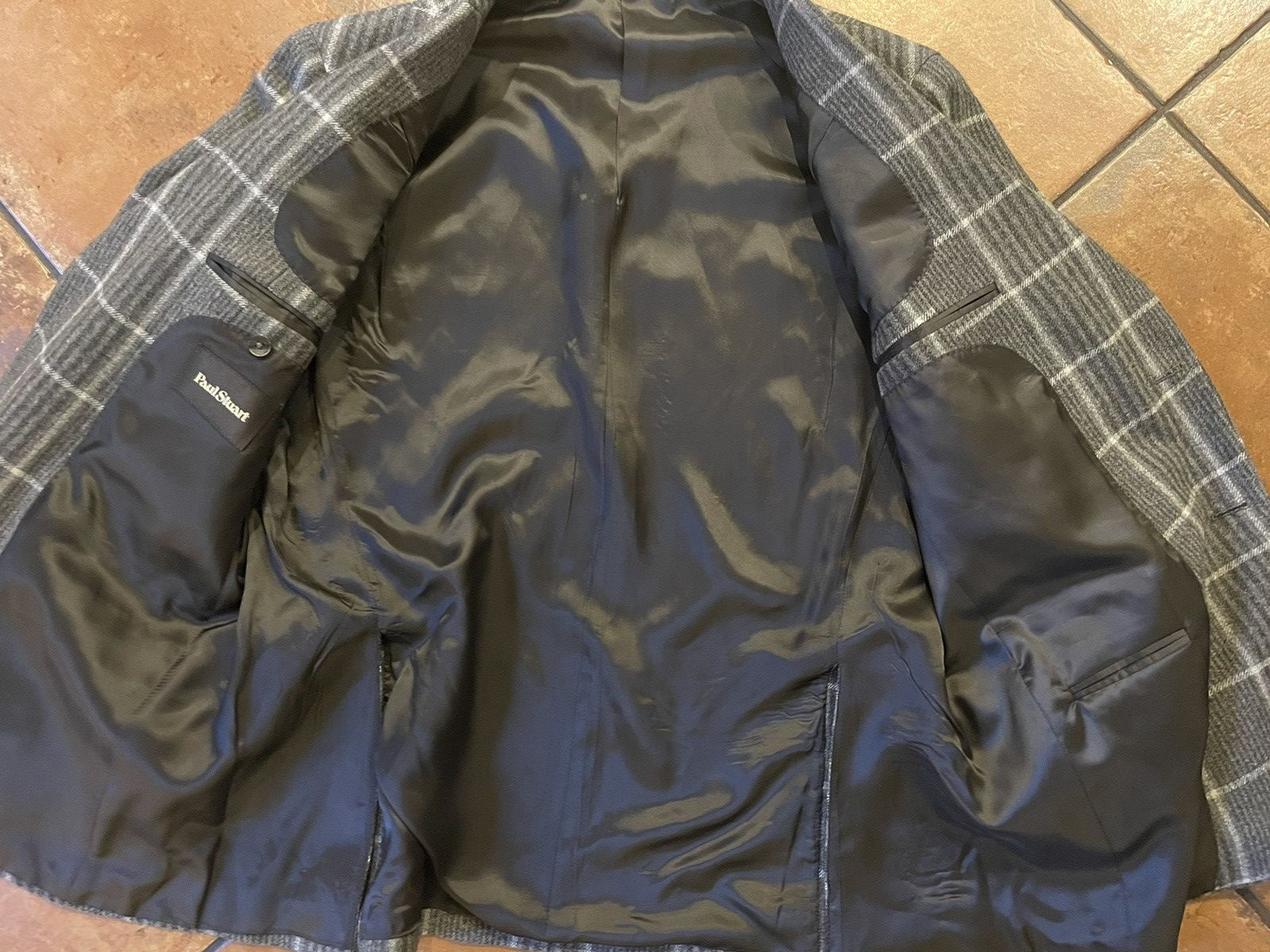 Paul Stuart Windowpane Check Soft Wool Jacket Size 42R - 5 Thumbnail