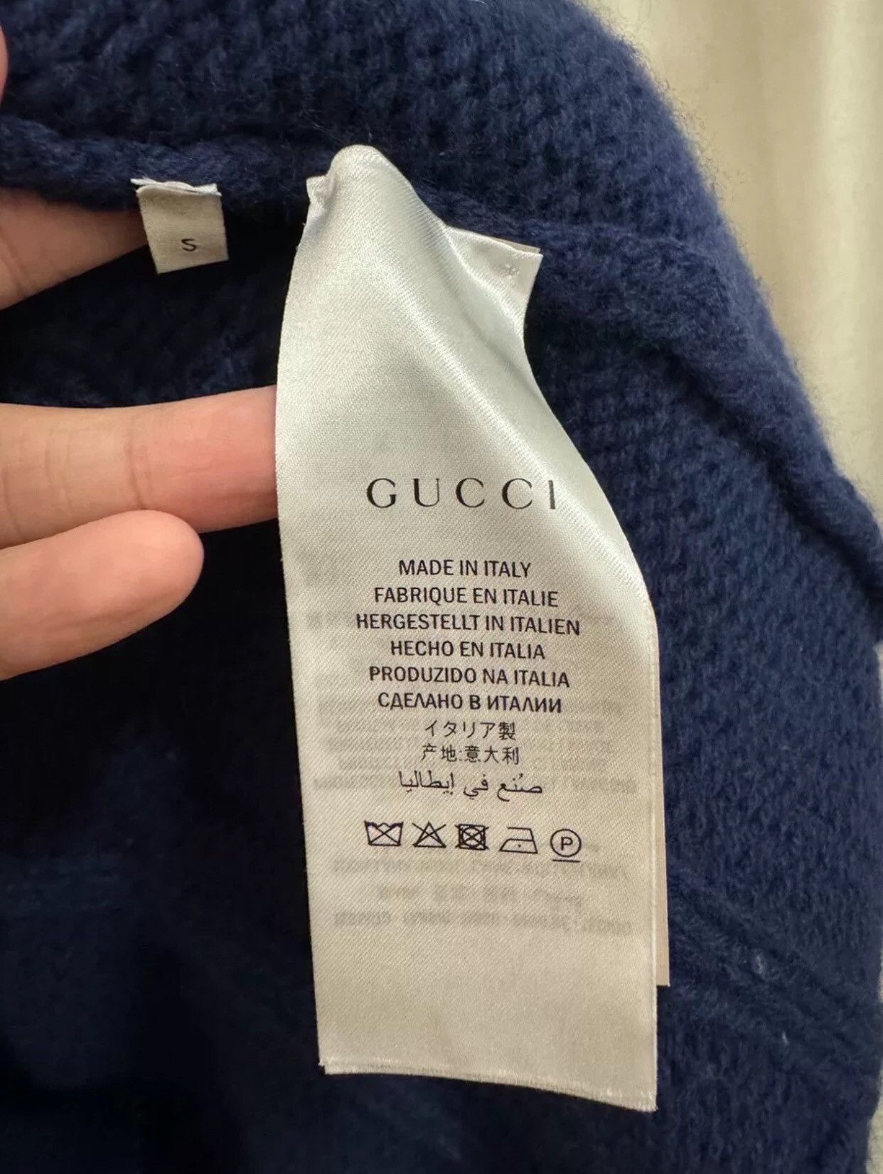 Gucci Gucci Navy Cable Knit Cardigan Size US S / EU 44-46 / 1 - 5 Thumbnail