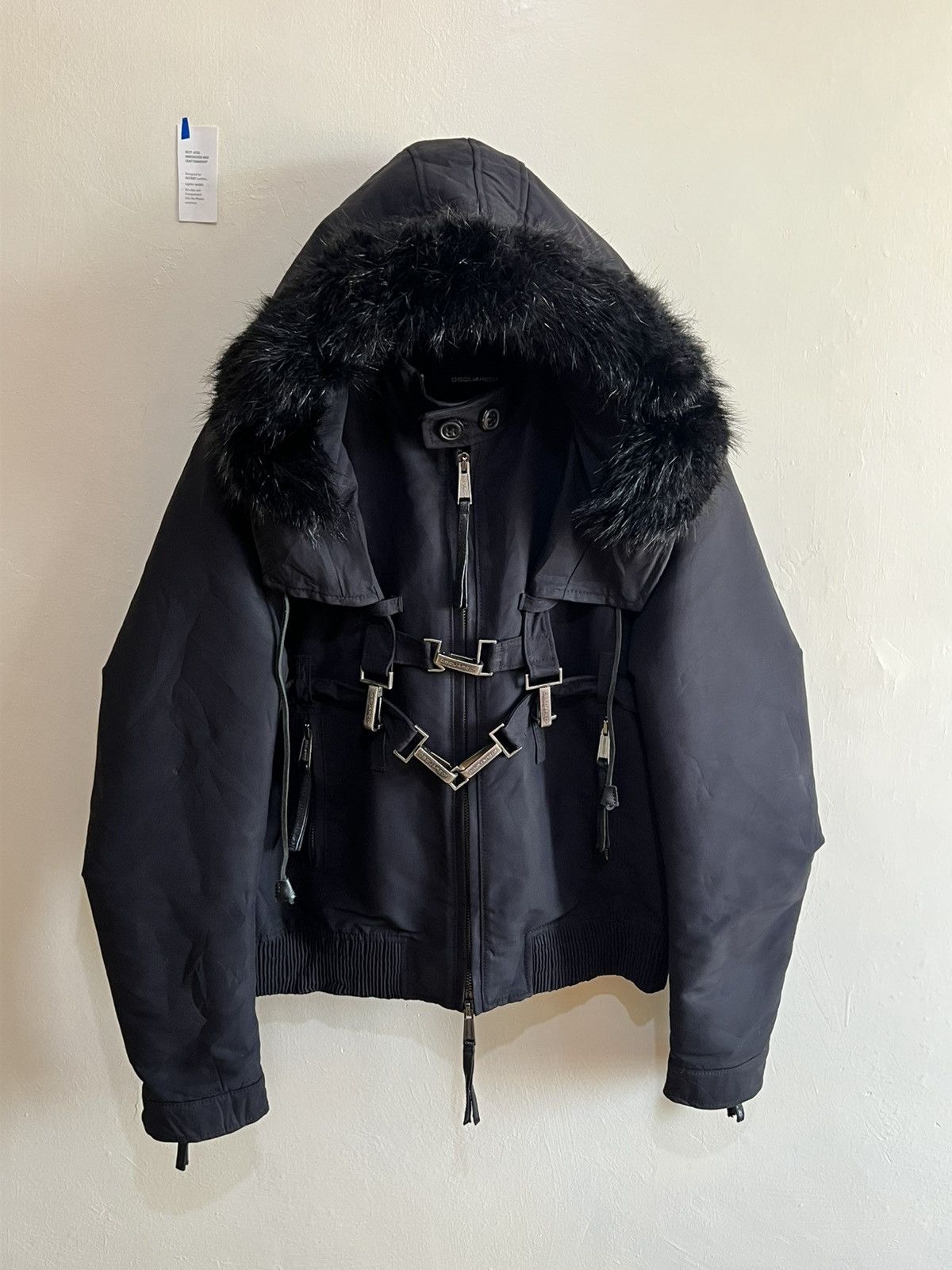 Dsquared2 RARE DSQUARED TACTICAL HARNESS BUCKLE HOODED BOMBER JACKET 🚀 Size US L / EU 52-54 / 3 - 1 Thumbnail