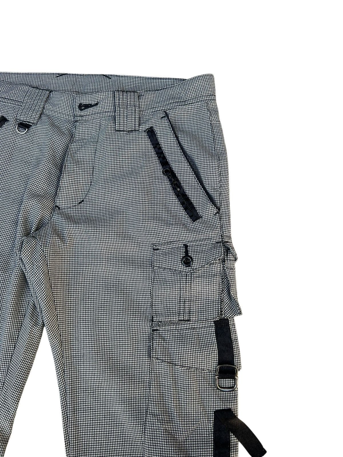 Nicole Club Nicole Hideaways Japan Houndstooth Cargo Flare Trouser Pant Size US 30 / EU 46 - 10 Thumbnail