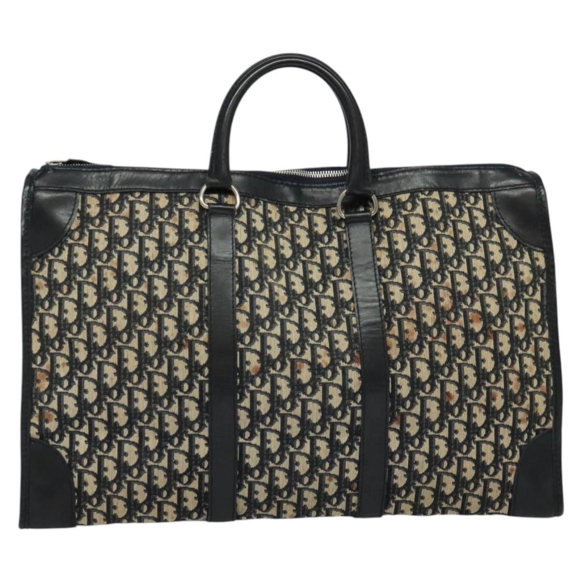 Dior DIOR Trotter Canvas Boston Bag Navy Silver Size ONE SIZE - 2 Thumbnail