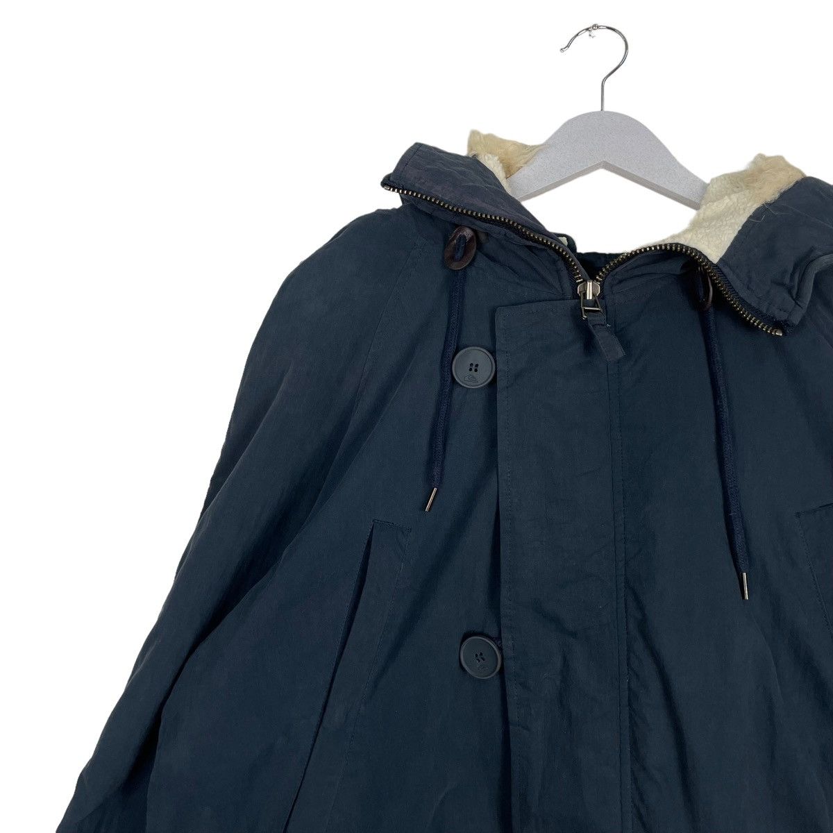 Quiksilver 💥QUIKSILVER NAVY BLUE HOODIE PARKA JACKET Size US L / EU 52-54 / 3 - 6 Thumbnail