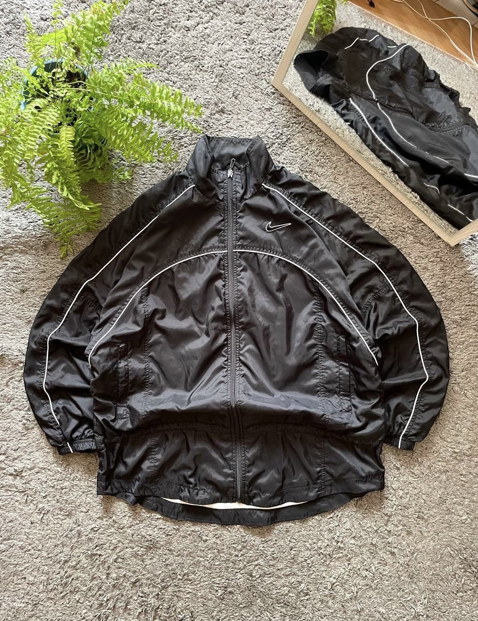 Nike × Vintage 90s Nike Vintage Light Jacket Streetwear Big Logo Swoosh Size US M / EU 48-50 / 2 - 8 Thumbnail