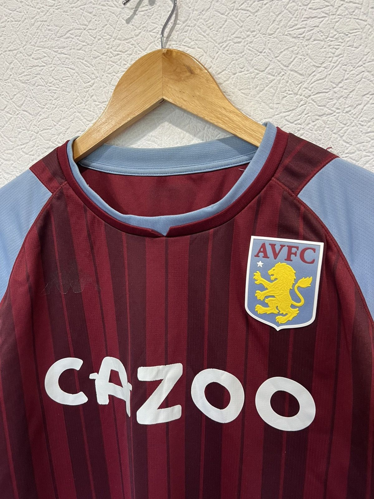Kappa Kappa Aston Villa 2021/2022 Home Kit Soccer Jersey Football Size US L / EU 52-54 / 3 - 2 Thumbnail