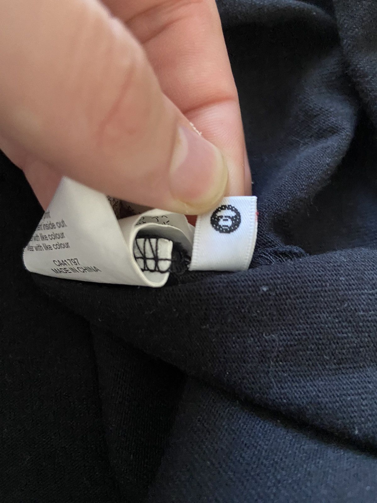 Aape × Bape A Bathing Ape (Bape) oversize t-shirt black Size US L / EU 52-54 / 3 - 9 Thumbnail
