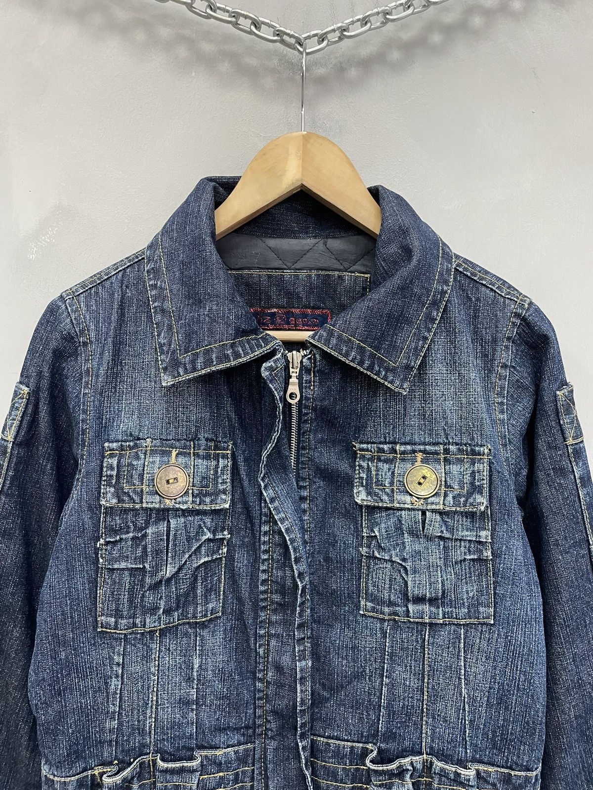 If Six Was Nine If six was nine style denim multipocket denim jacket y2k Size US M / EU 48-50 / 2 - 2 Thumbnail