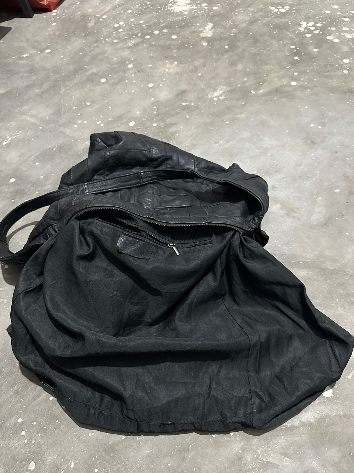 Leather 🔥Unknown Leather 2 Way Bag Nice Design Patches Size ONE SIZE - 12 Thumbnail