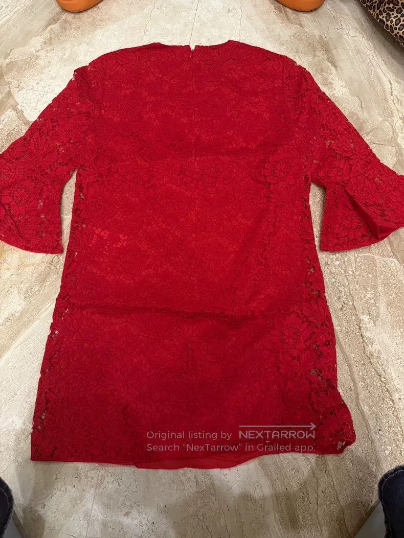Valentino Valentino Red lace dress | Grailed