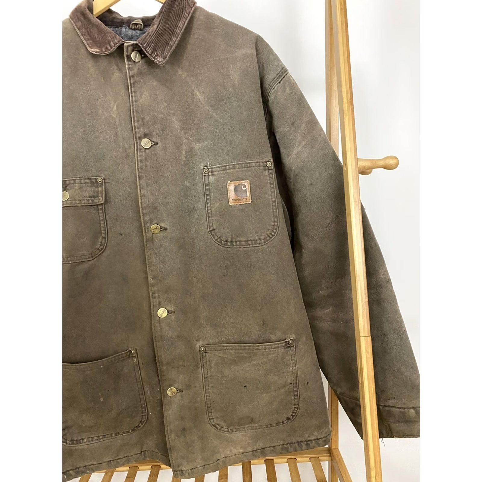 Carhartt VTG Carhartt Barn Jacket Chore Canvas Lined Brown XL Tall Men Shirt Jacket Size US XL / EU 56 / 4 - 6 Thumbnail