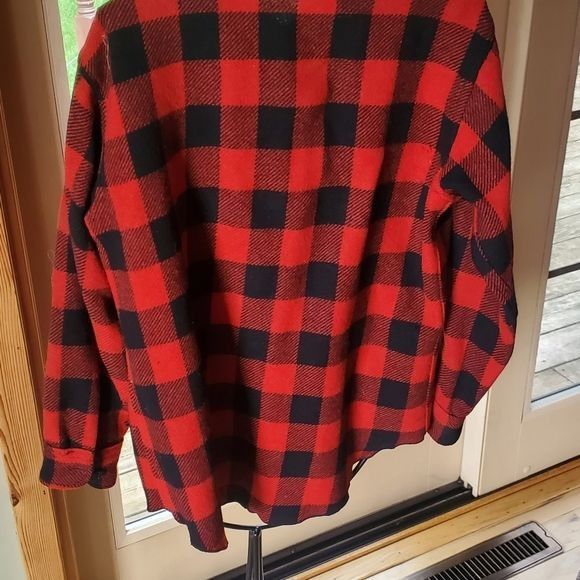 Vintage Vintage Peters Whaler Red Buffalo Plaid Wool Long Sleeve Sz Size US M / EU 48-50 / 2 - 4 Thumbnail
