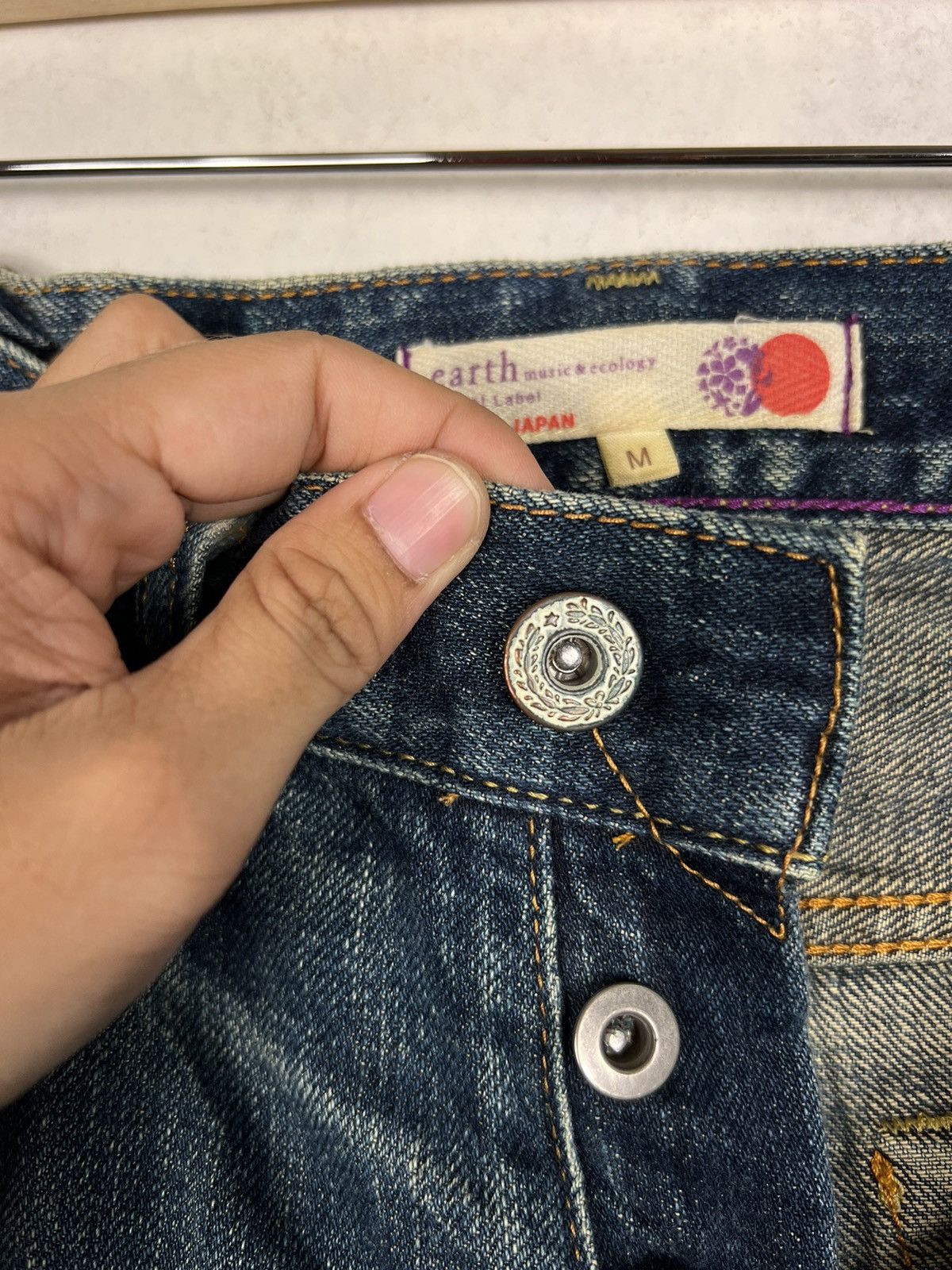 Japanese Brand 🔥 VIOLET LABEL EARTH REDLINE BROKEN DENIM Size US 30 / EU 46 - 12 Thumbnail
