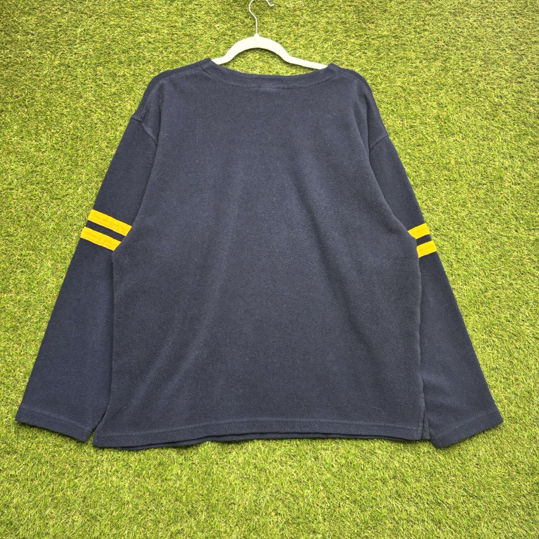 Starter VINTAGE Starter Michigan Wolverines Sweatshirt Mens XL Fleece Crewneck Blue Logo Sweatshirt Sports Size US XL / EU 56 / 4 - 2 Thumbnail