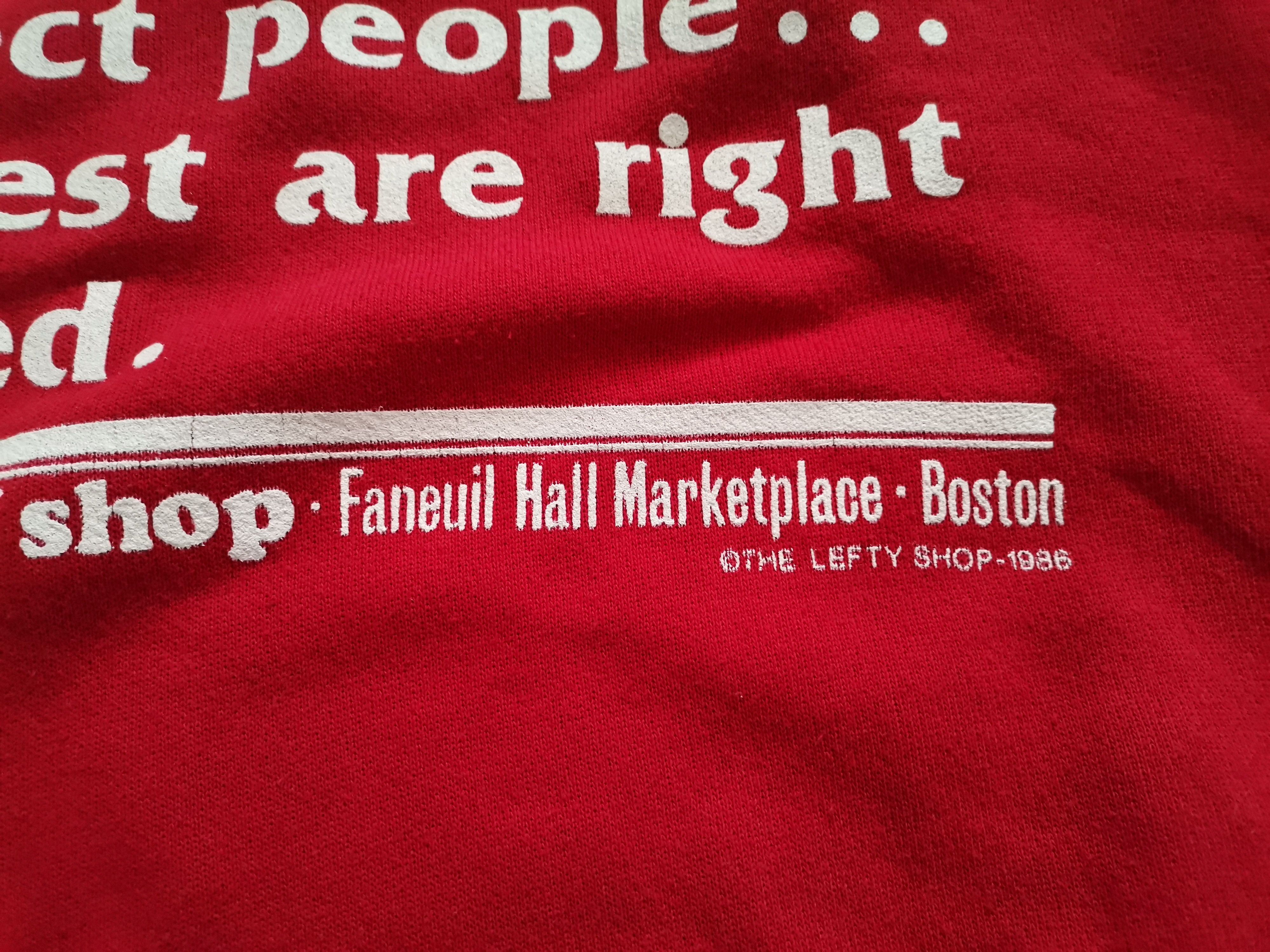 Vintage Vintage Hanes The Lefty Shop 1986 Sweatshirt Size US S / EU 44-46 / 1 - 3 Thumbnail