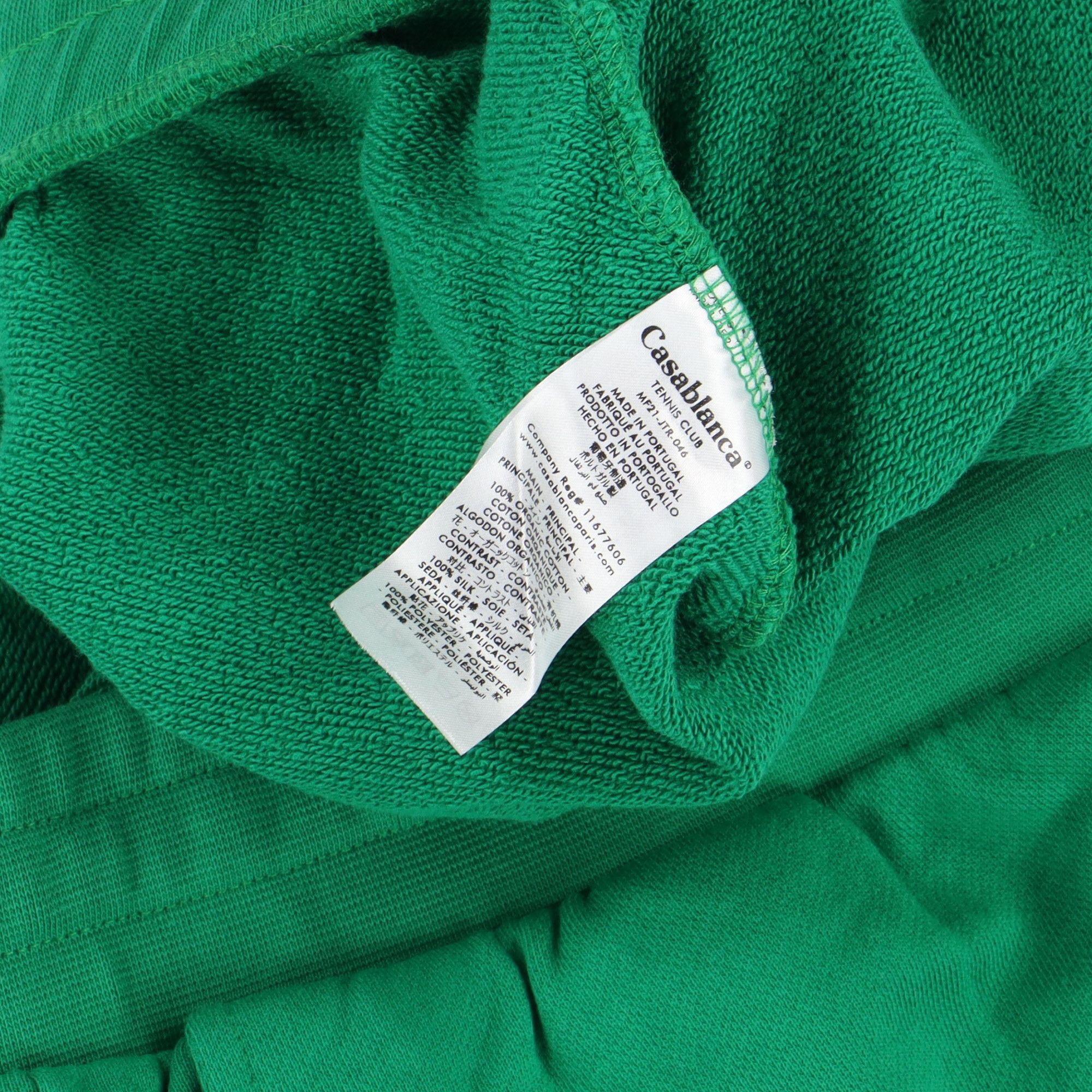 Casablanca Green Embroidered Logo Silk Scarf Sweatpants Size 36" / US 14 / IT 50 - 7 Thumbnail