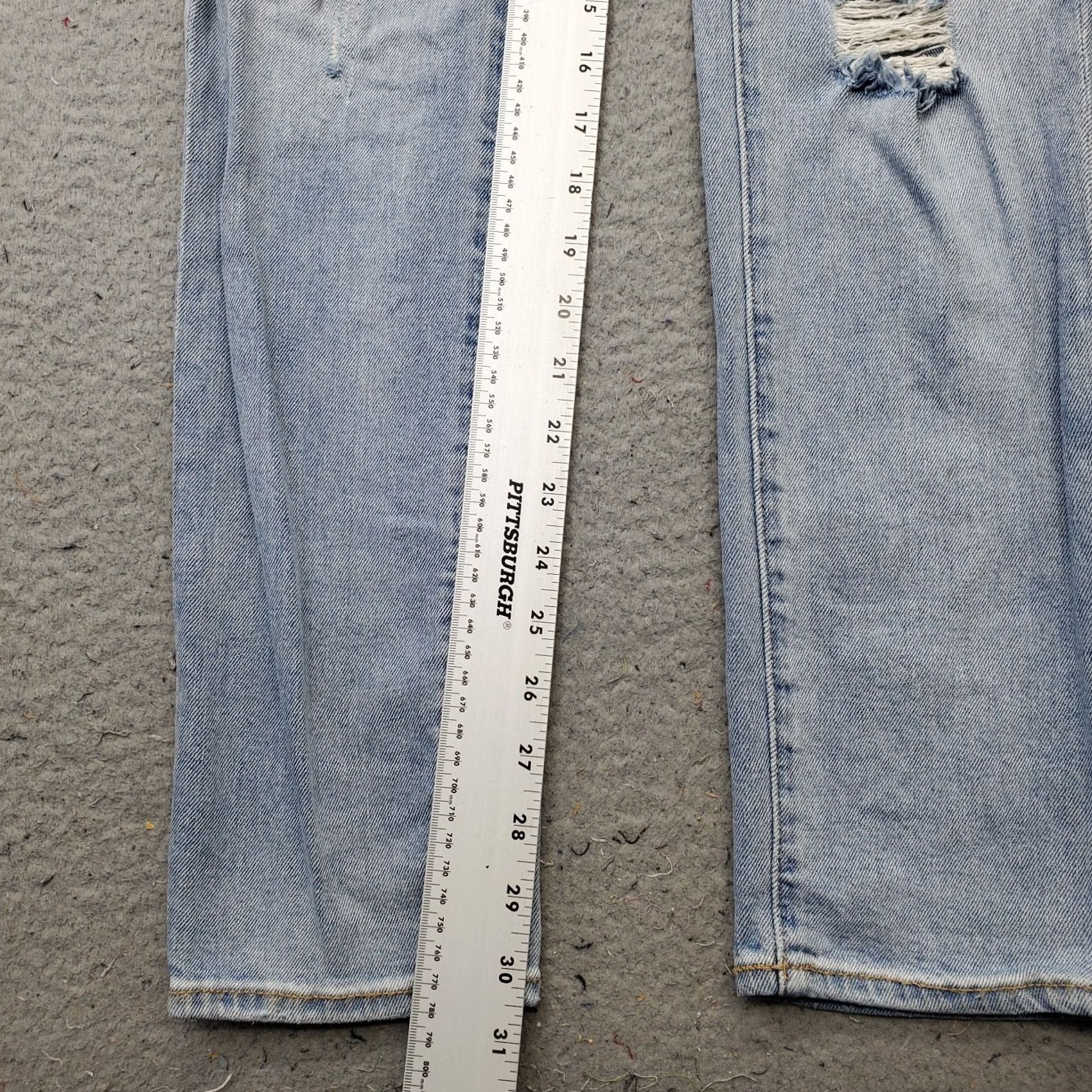 H&M H&M Skinny Coupe Jeans Womens 30/32 Blue Denim Distressed Stretch Streetwear Jeans Size 30" / US 8 / IT 44 - 4 Thumbnail