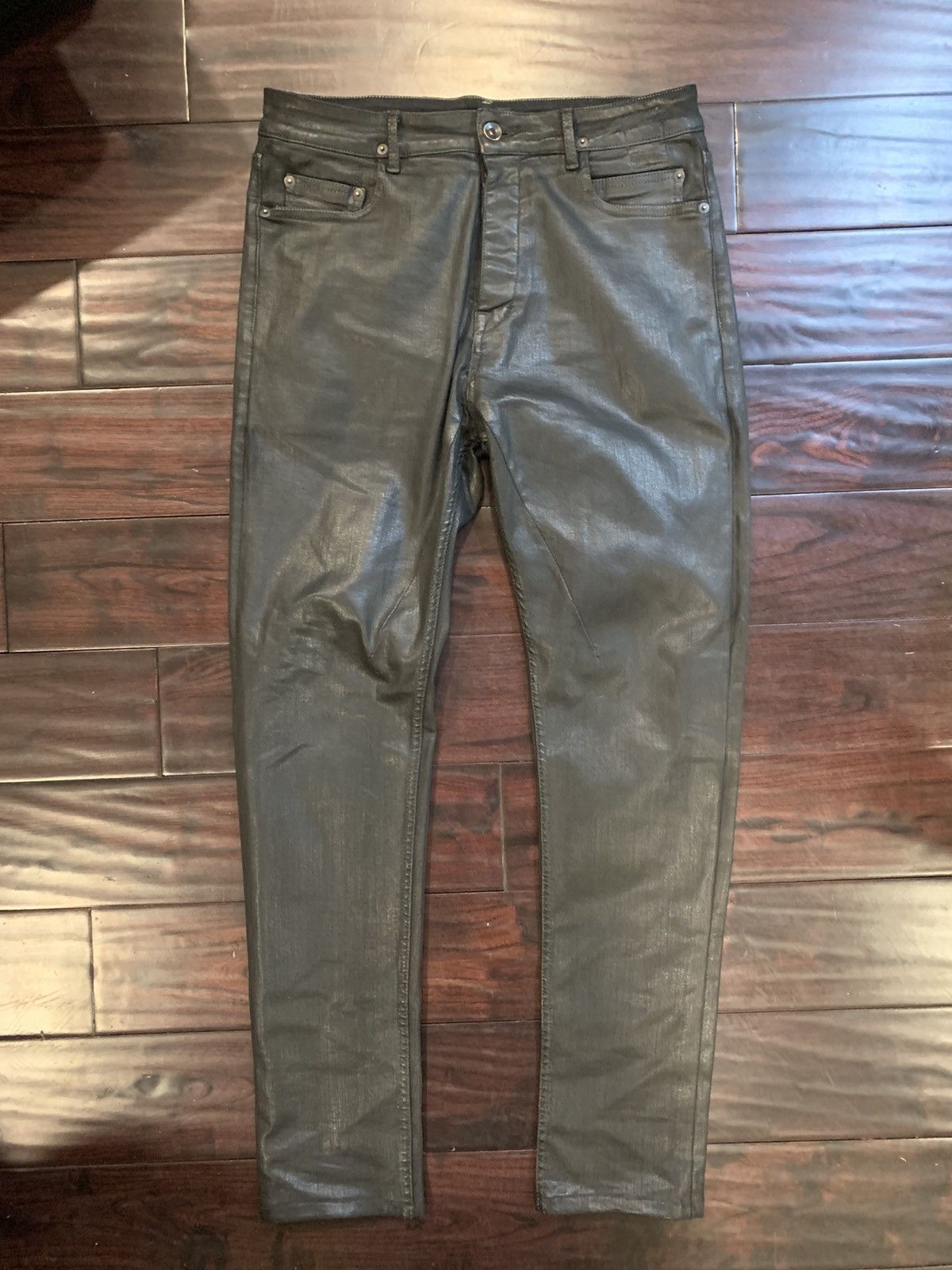 Rick Owens Drkshdw DRKSHDW Torrance Cut Waxed Denim Size US 32 / EU 48 - 1 Thumbnail