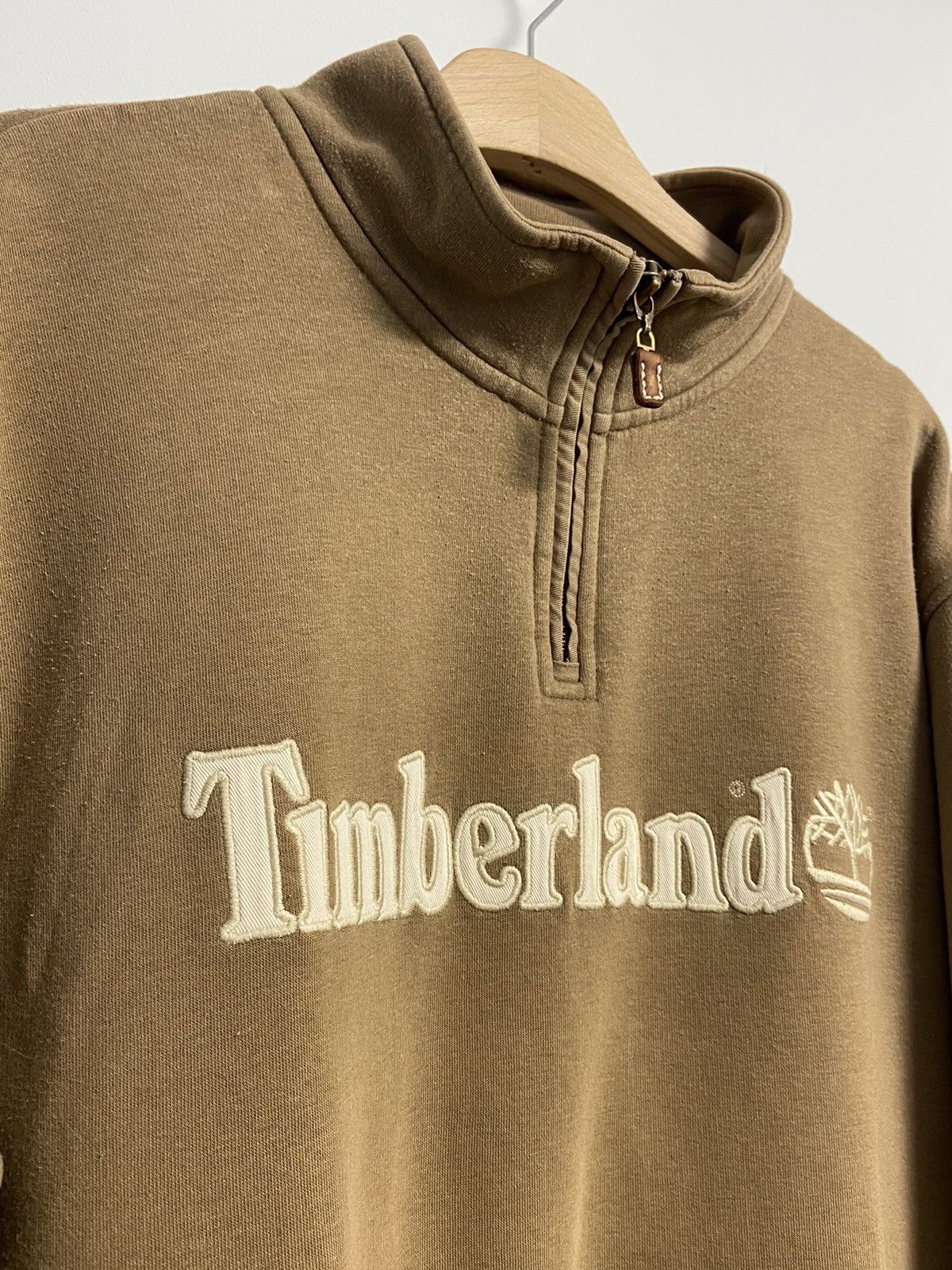 Timberland Timberland 1/3 zip Vintage y2k style Brown Size US L / EU 52-54 / 3 - 7 Thumbnail