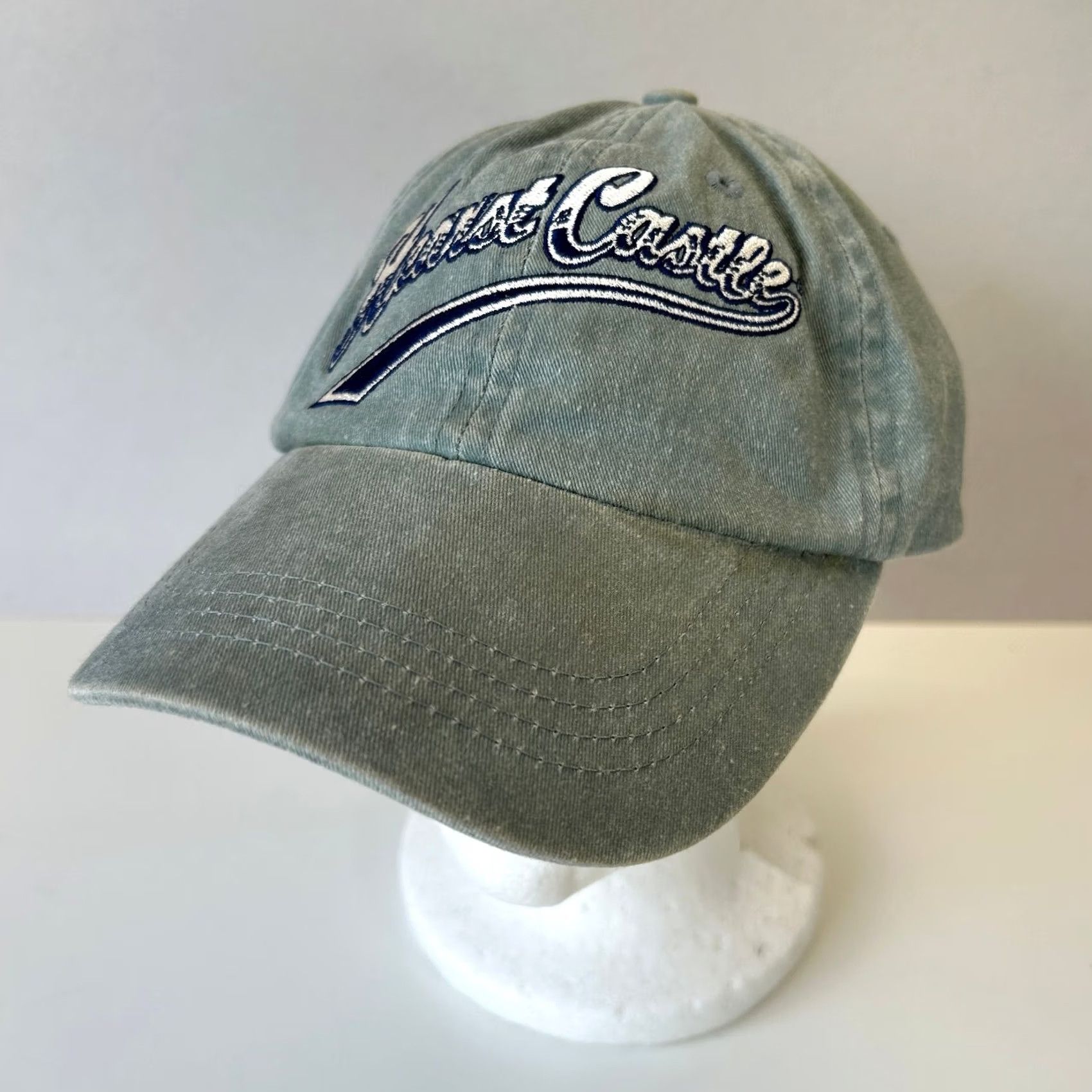 Vintage Vintage Hearst Castle Strap Back Dad Hat Baseball Script Spellout Blue Mens One Size Adjustable 90s 90s Hat Baseball Cap Size ONE SIZE - 2 Thumbnail