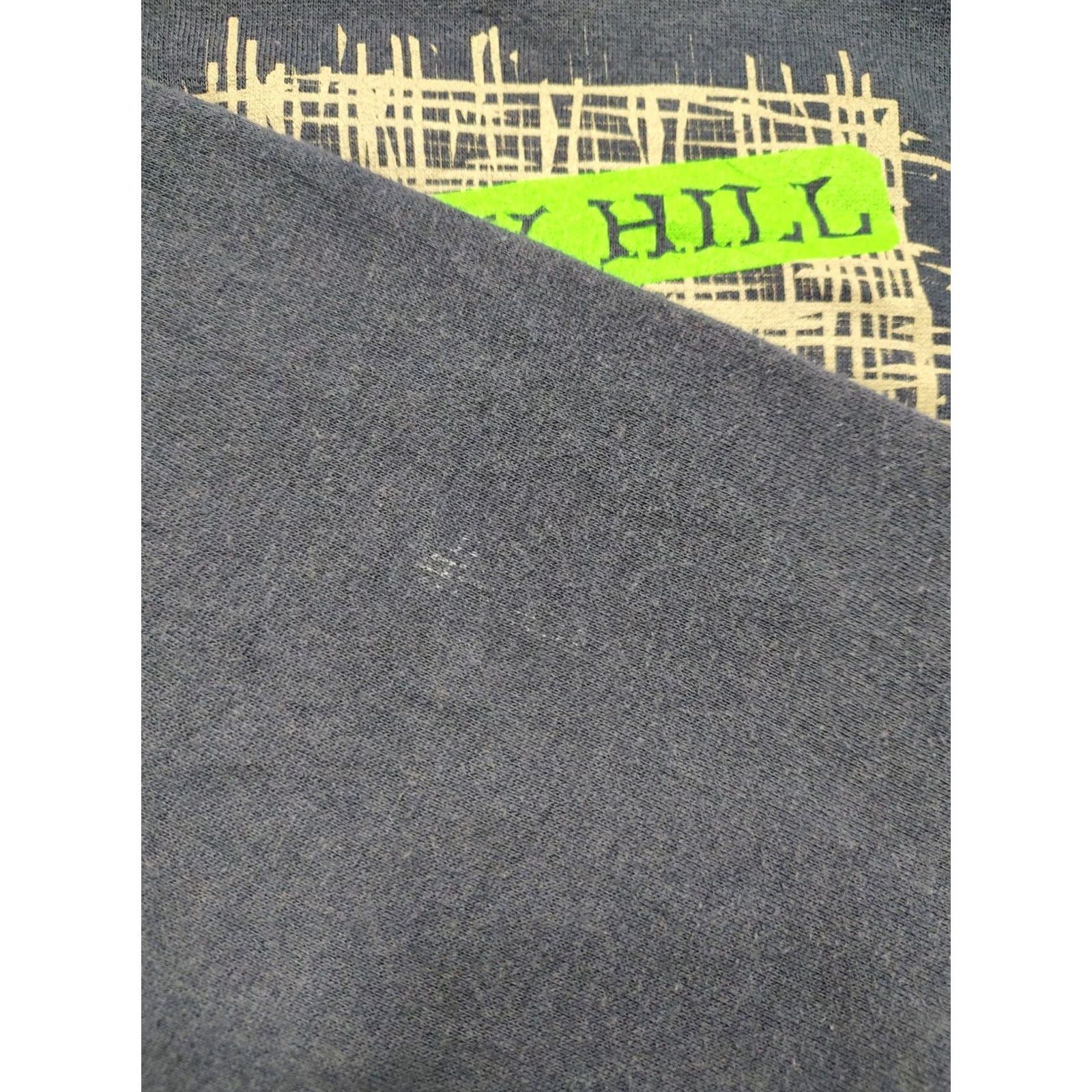 Vintage VTG 90s Liberty Hill This Life Is Not So Bad Crewneck Sweatshirt Mens Blue Cotton Blend Heavyweight Graphic Print Pullover Regular L Size US L / EU 52-54 / 3 - 4 Thumbnail