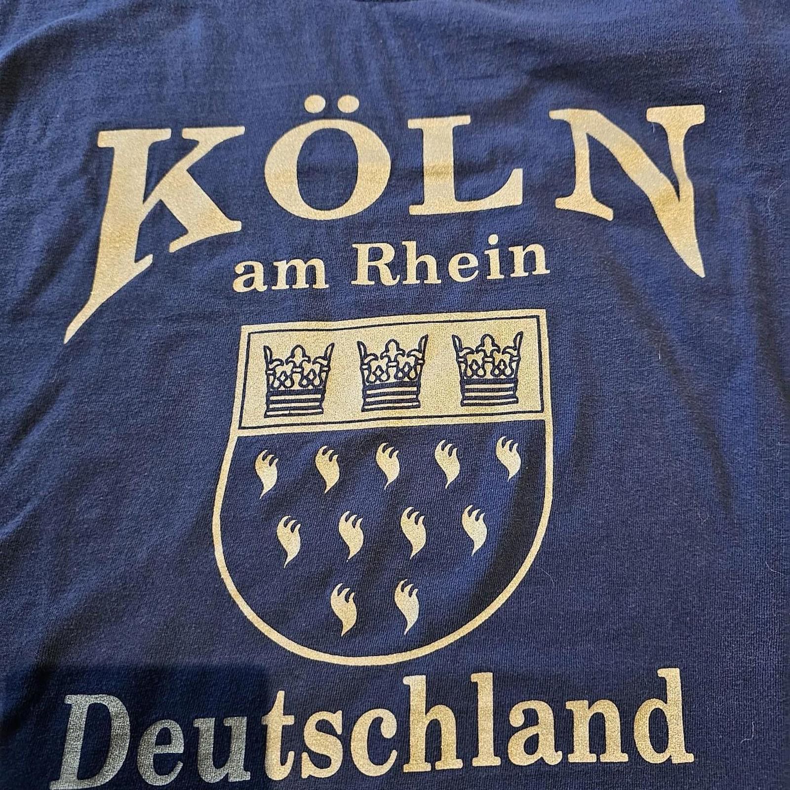 Designer Koln Deutschland XL Blue T-shirt Size US XL / EU 56 / 4 - 4 Thumbnail