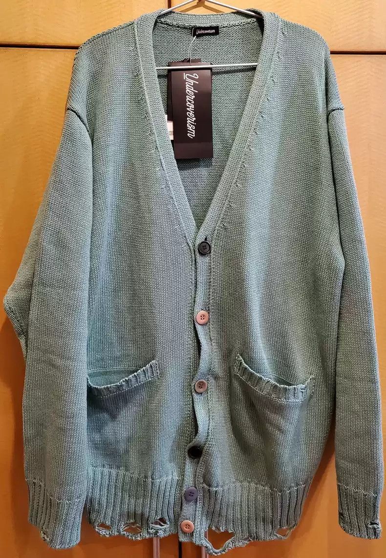 Undercover Undercover Men's side Undercoverism knit cardigan coat Size US XL / EU 56 / 4 - 1 Thumbnail