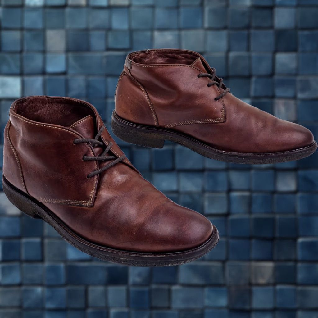 Johnston & Murphy Johnston & Murphy Copeland Chukka Boots Brown Leather Sheepskin Men 7.5M Size US 8 / EU 41 - 1 Thumbnail