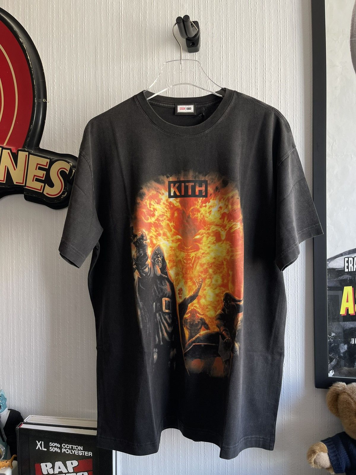 kith×Marvel Villains Vintage Tee Kith x Marvel Villains Vintage Tee Black Men's - SS24 - GB