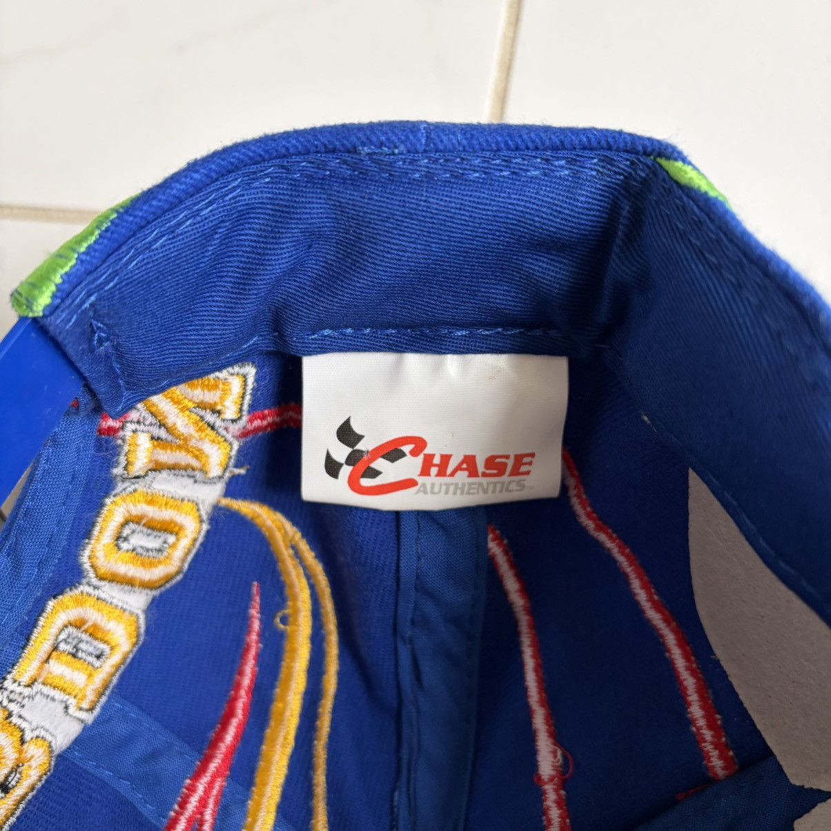 Chase Authentics NWT Vintage 1996 Jeff Gordon NASCAR Swirl Logo SnapBack Hat Size ONE SIZE - 6 Thumbnail